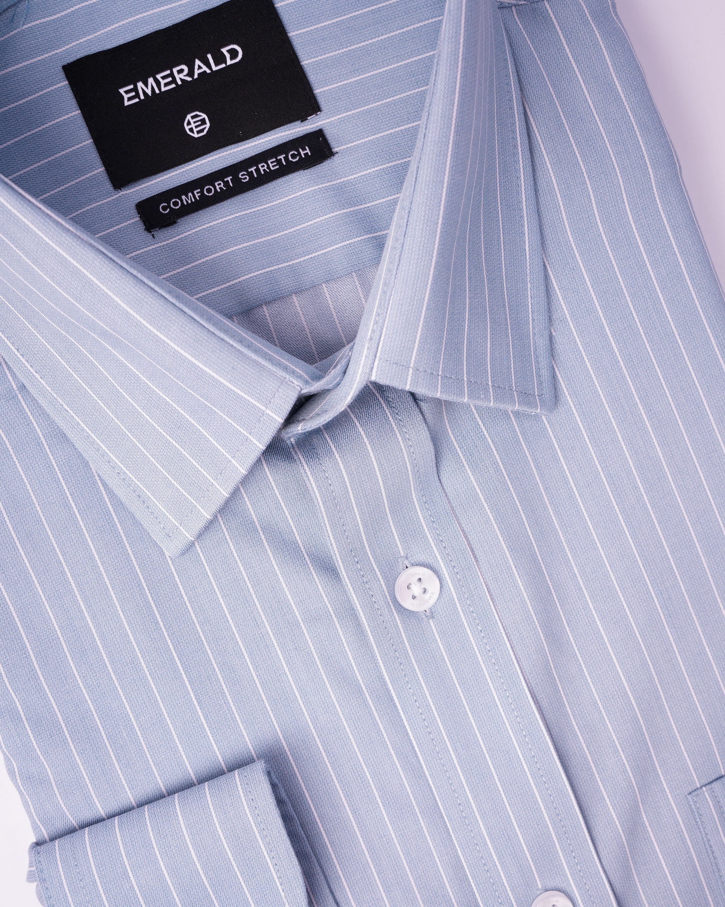 EMERALD FORMAL STRIPE REGULAR FS-Green Aqua