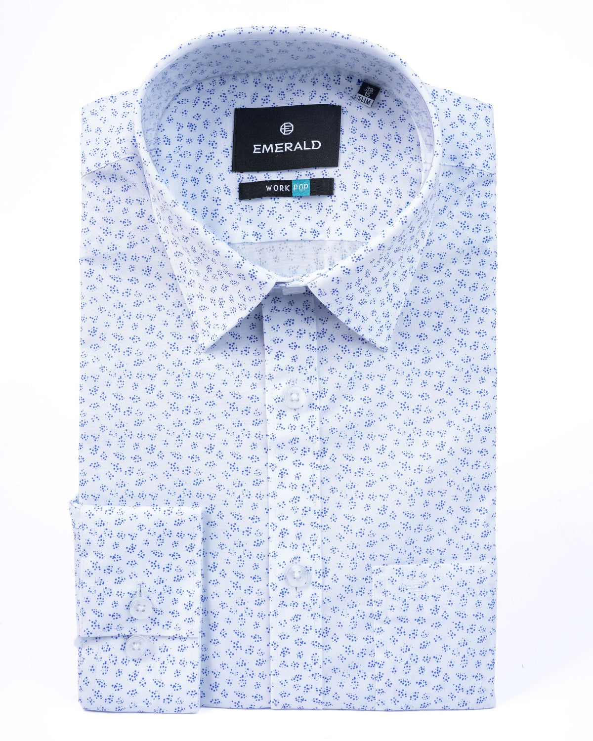 Formal Printed Slim Fit - Baby Blue