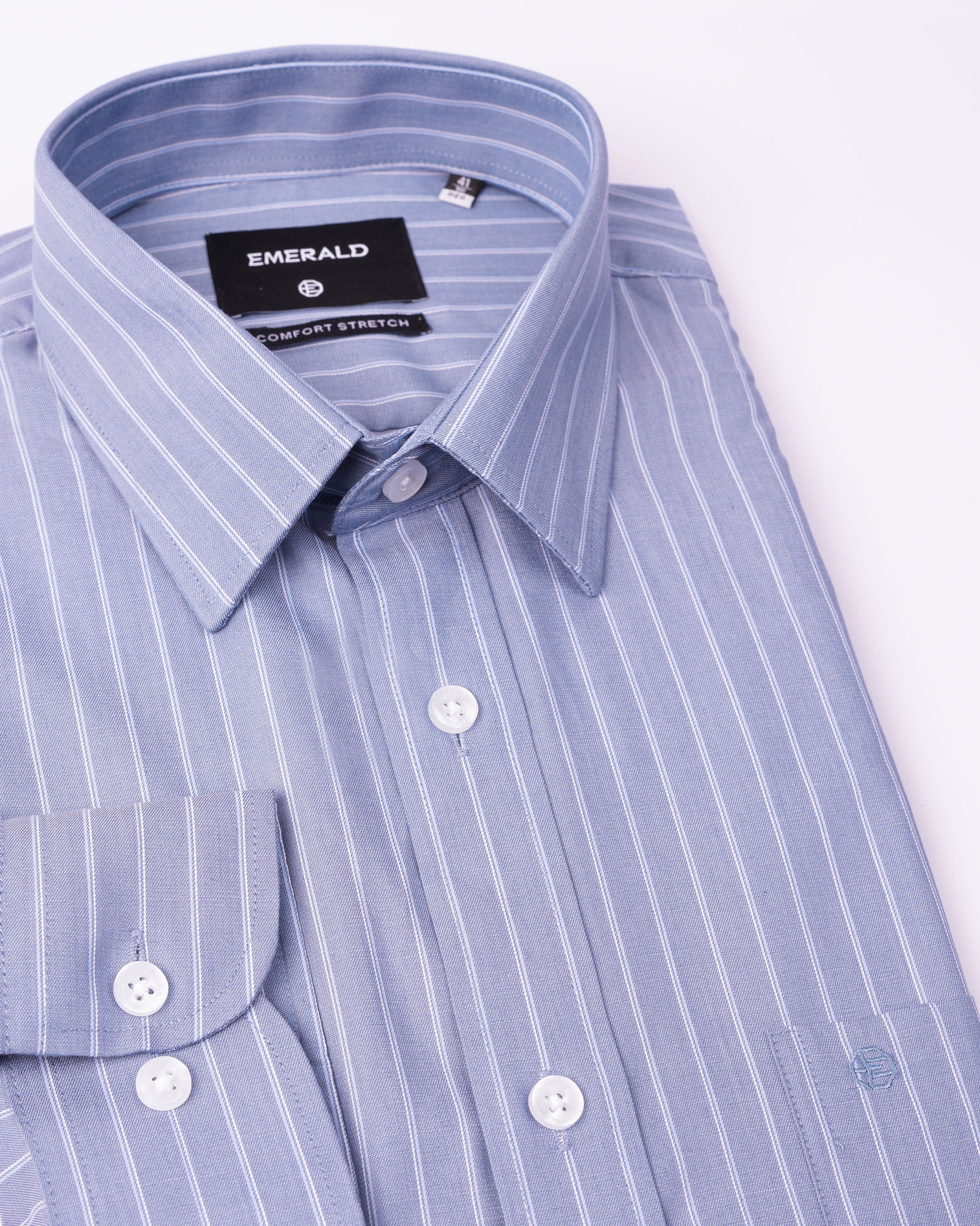 EMERALD FORMAL STRIPE REGULAR FS-Storm Blue
