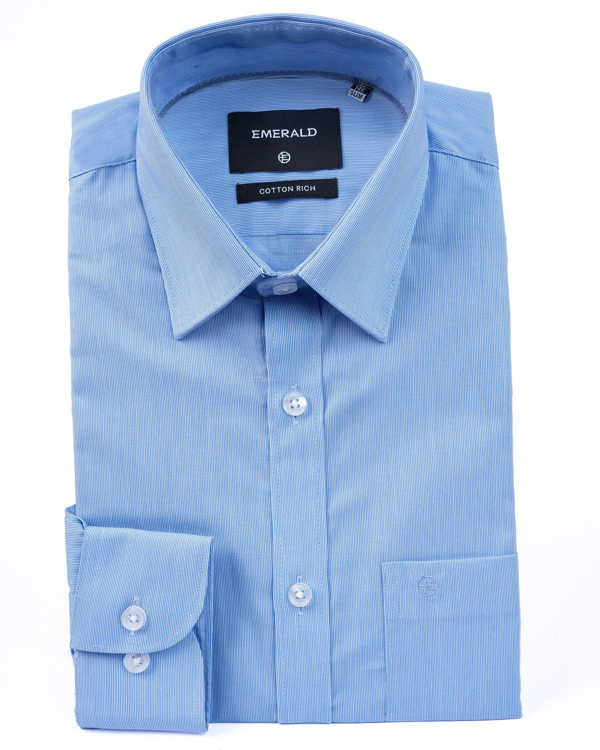 Corporate Pique Dobby Slim Fit - Sky Blue