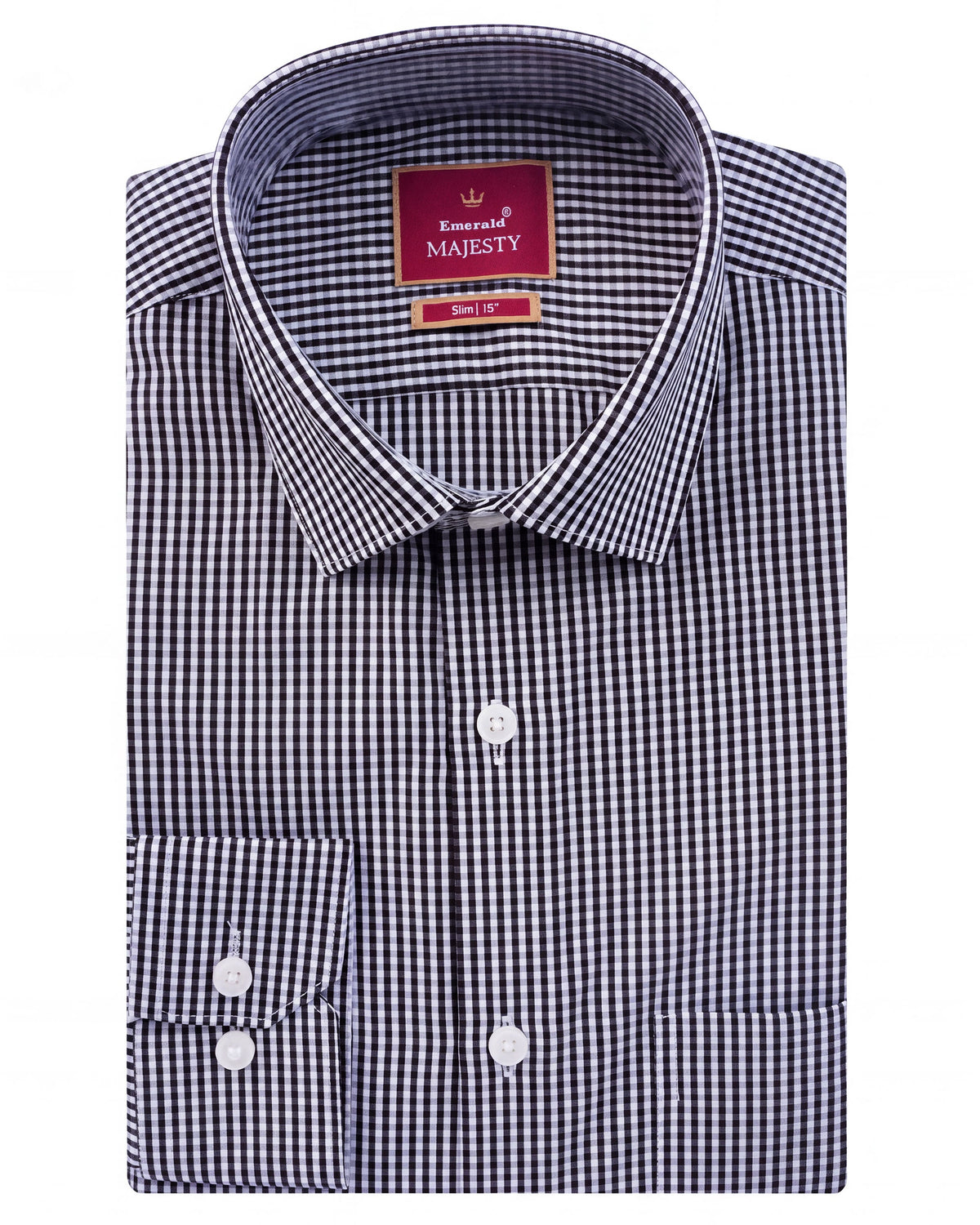 Majesty Checks Slim Fit - Black Inck