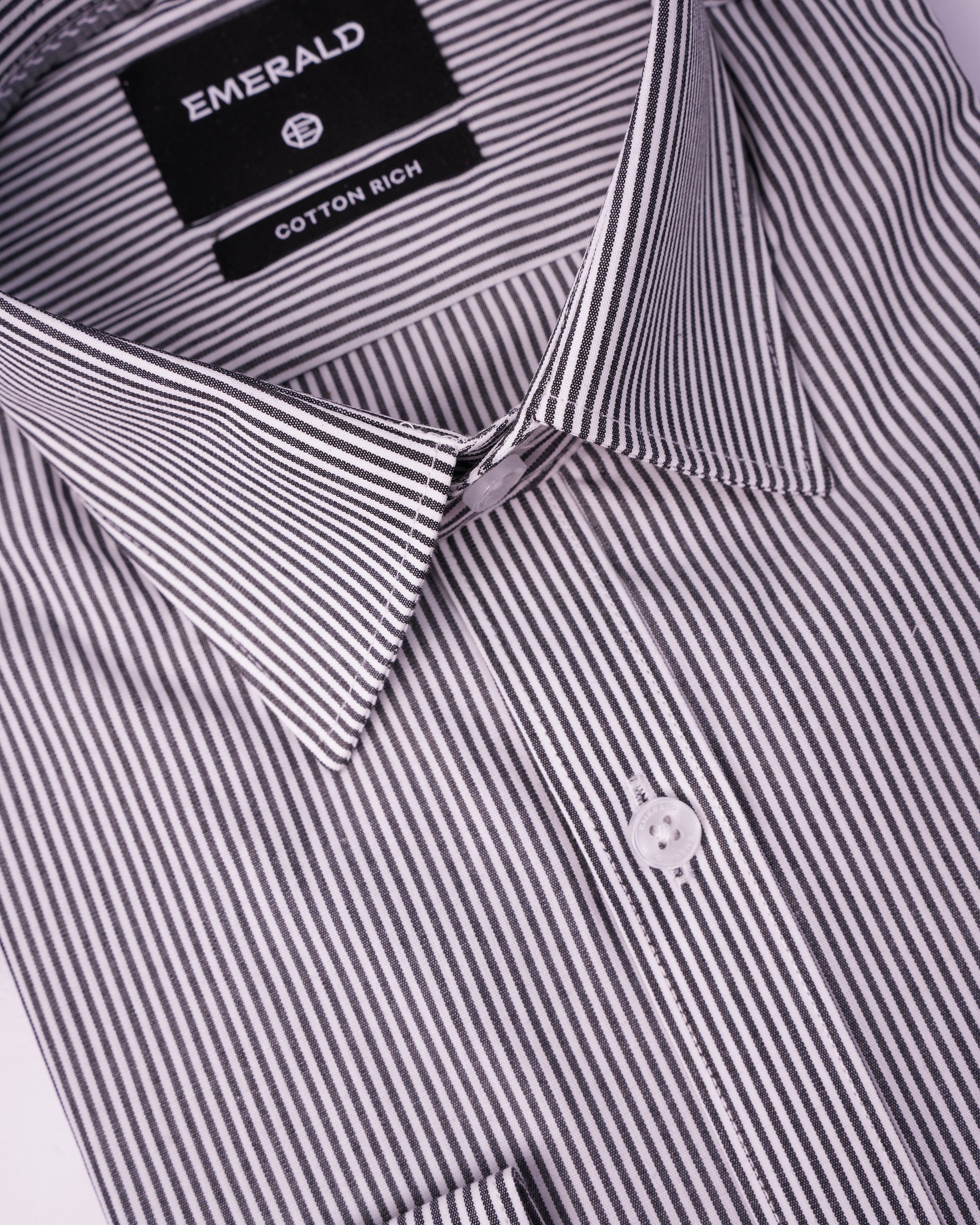 EMERALD FORMAL STRIPE SLIM FS-Black