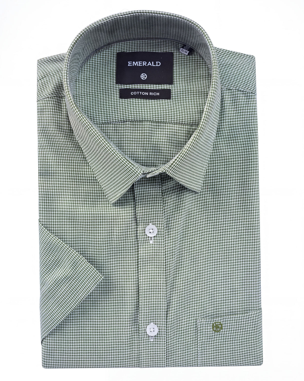 Corporate Houndstooth Slim Fit - Light Green