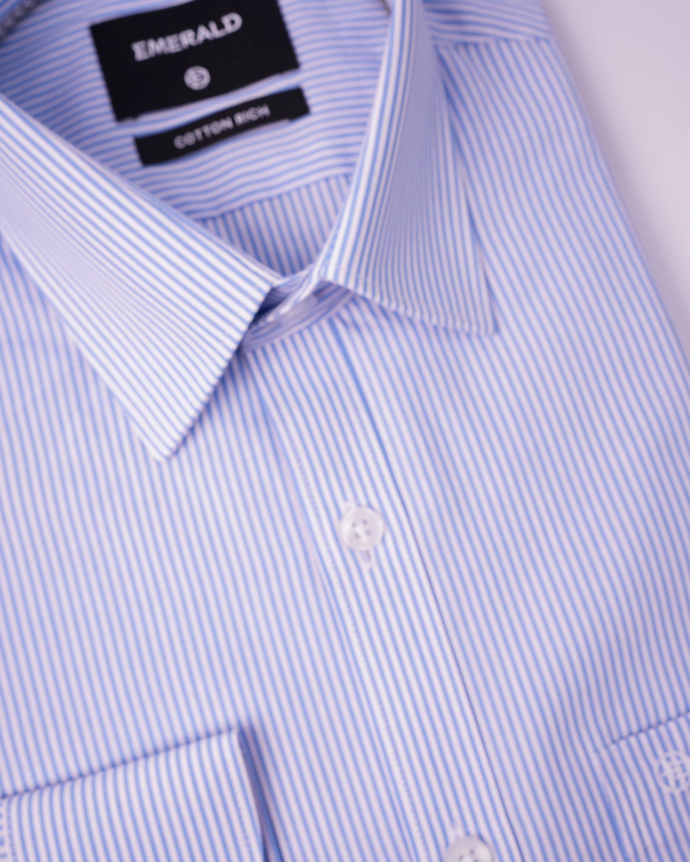 EMERALD FORMAL STRIPE SLIM FS-Baby Blue