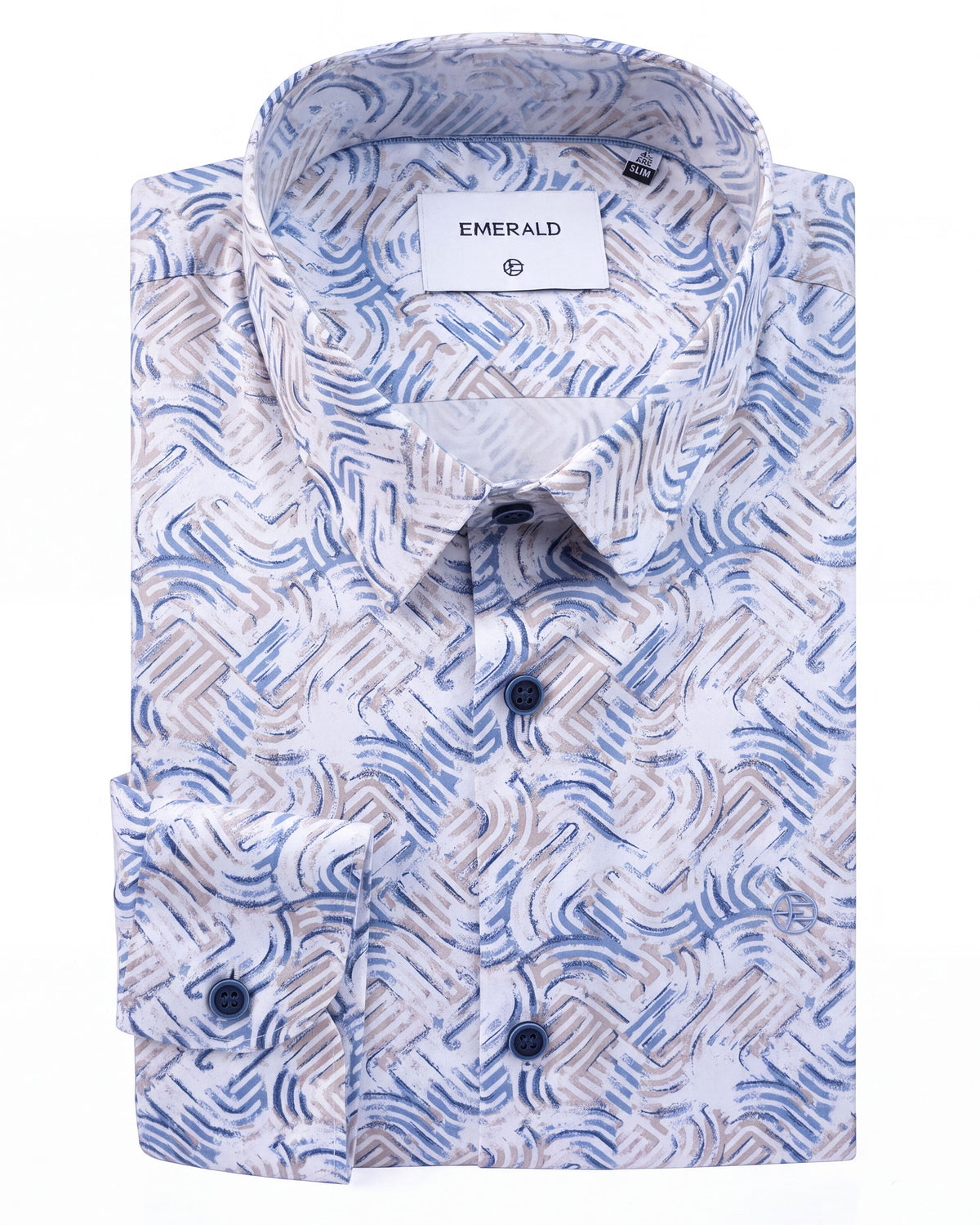 Casual Printed Slim Fit - Blue