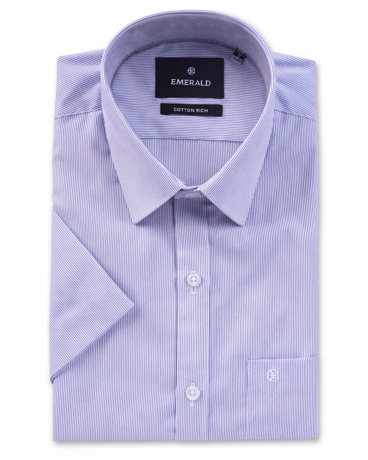Corporate Dress Stripe Slim Fit - Purple