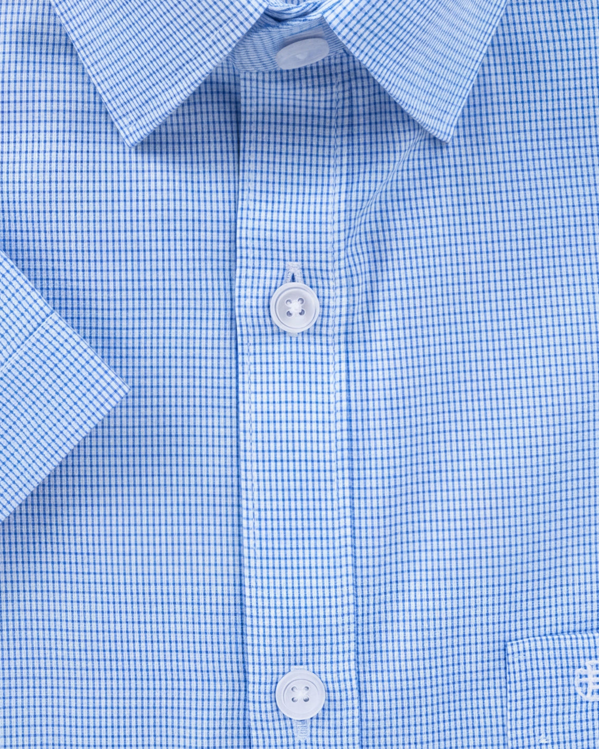 Formal Core Checks Slim Fit - Sky Blue