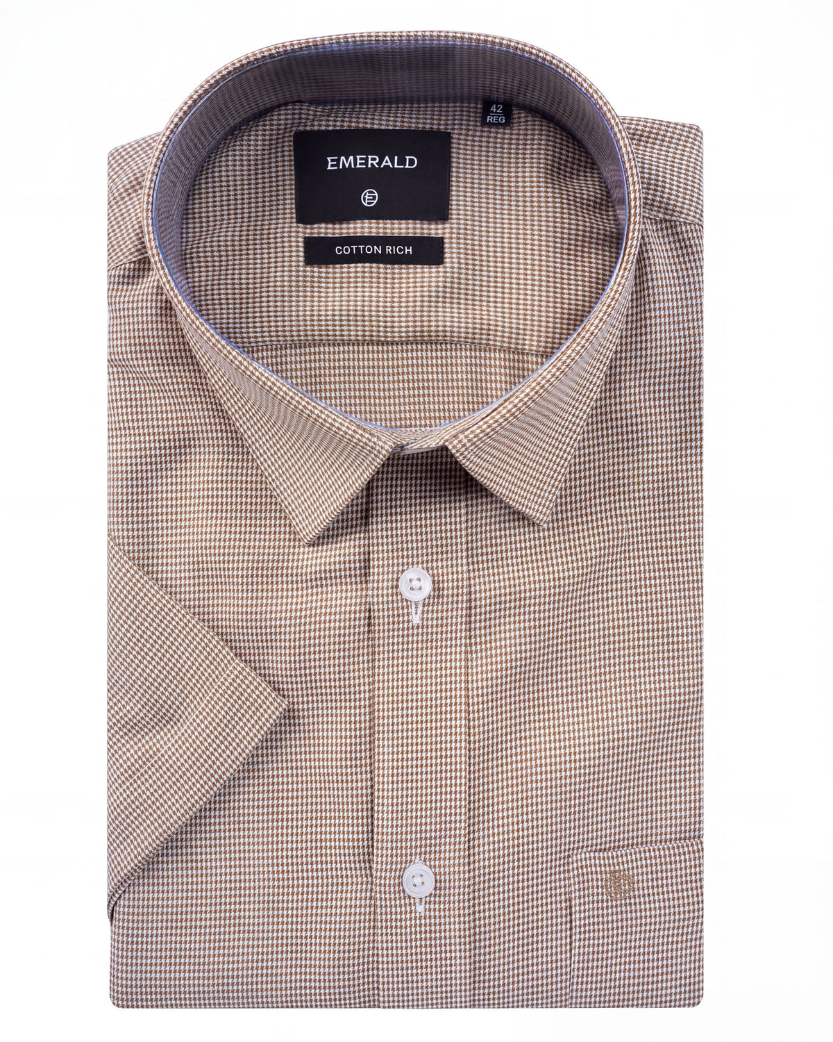 Corporate Houndstooth Regular Fit - Brown