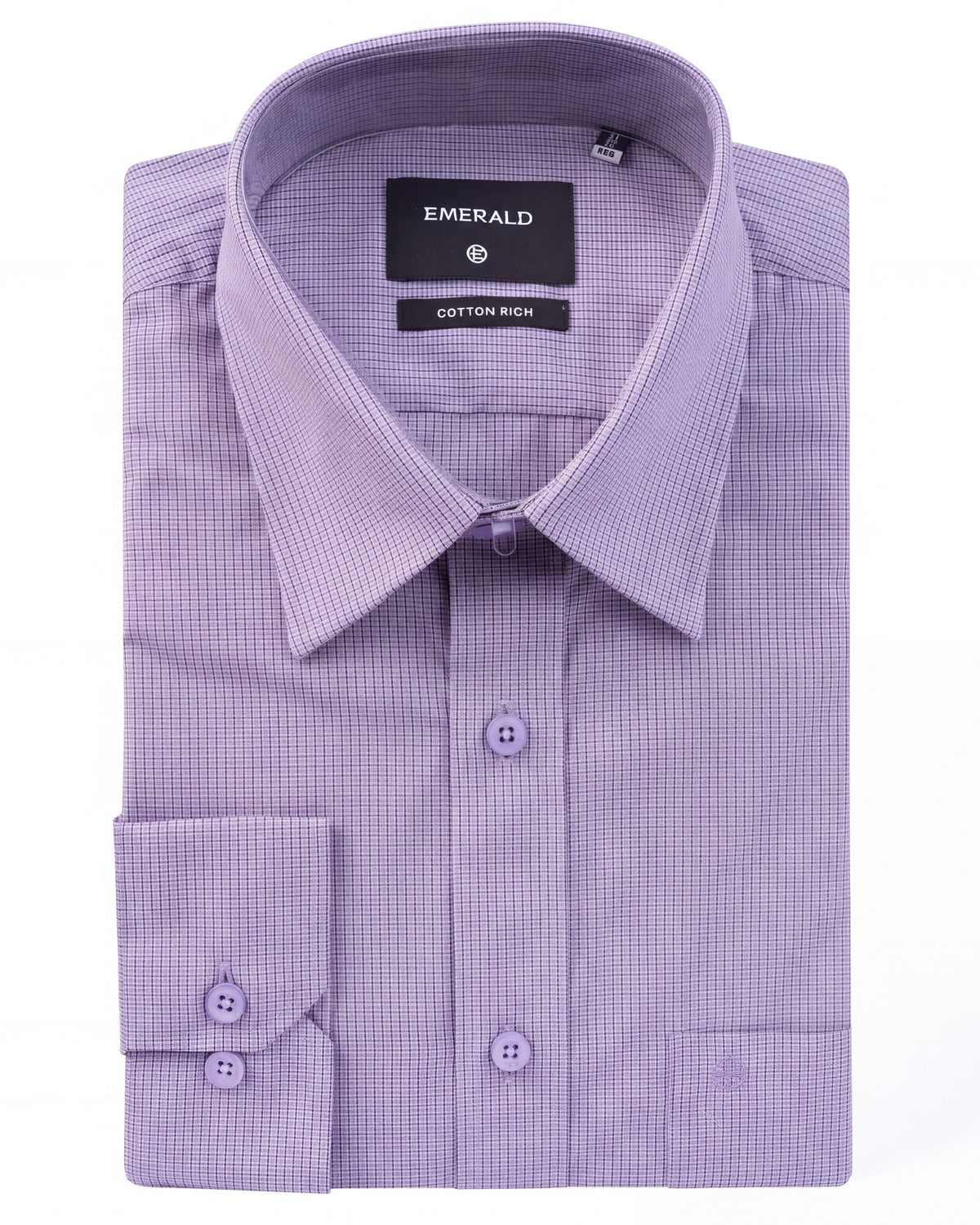 Formal Checks Regular Fit - Purple Orchid
