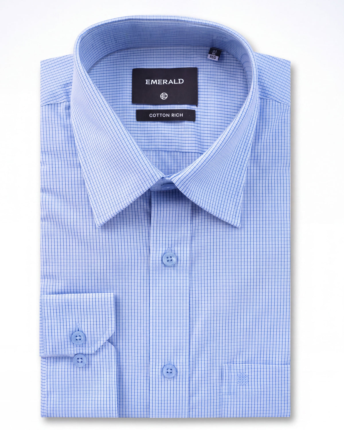 Formal Checks Regular Fit - Little Boy Blue