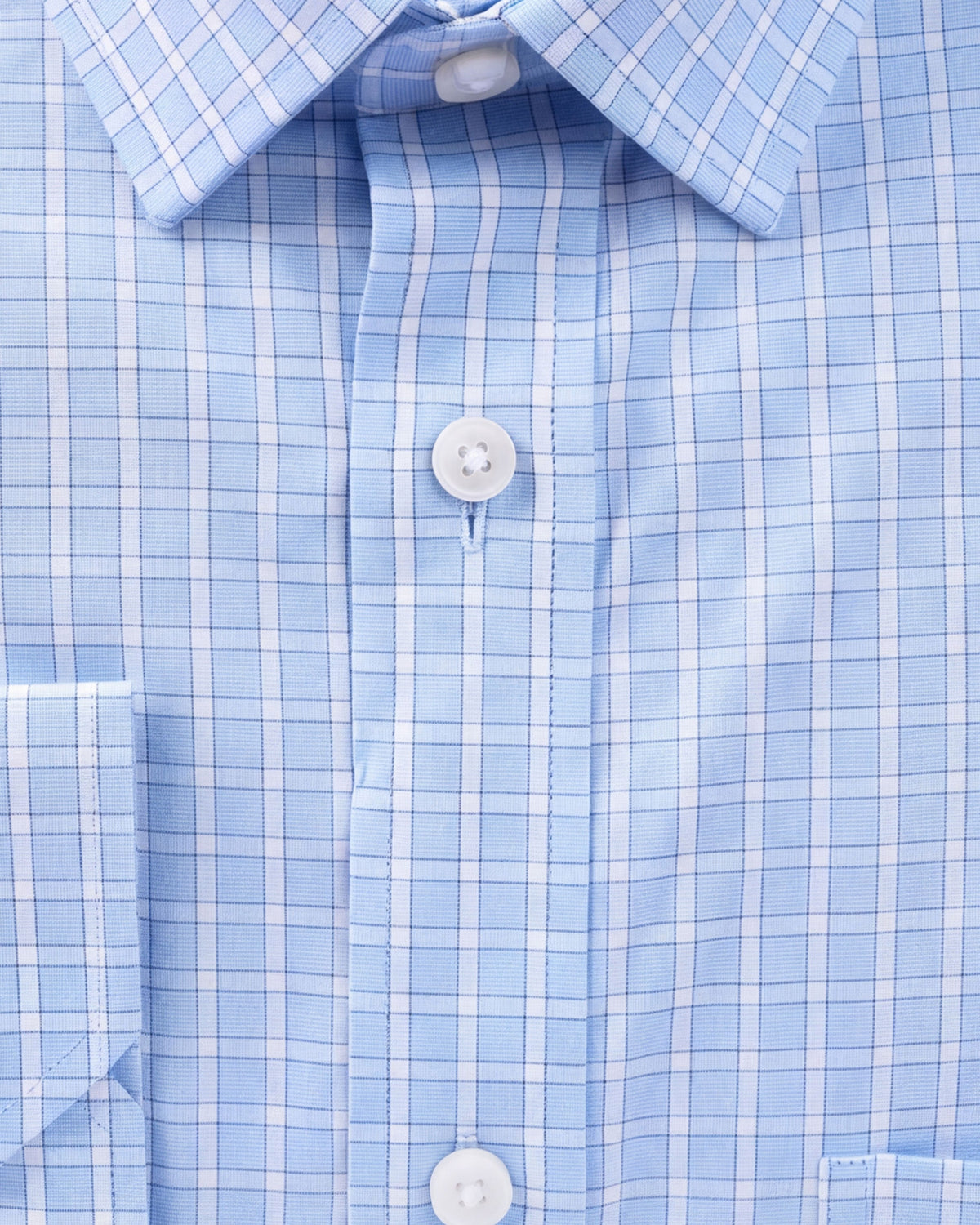 Majesty Checks Regular Fit - Baby Blue