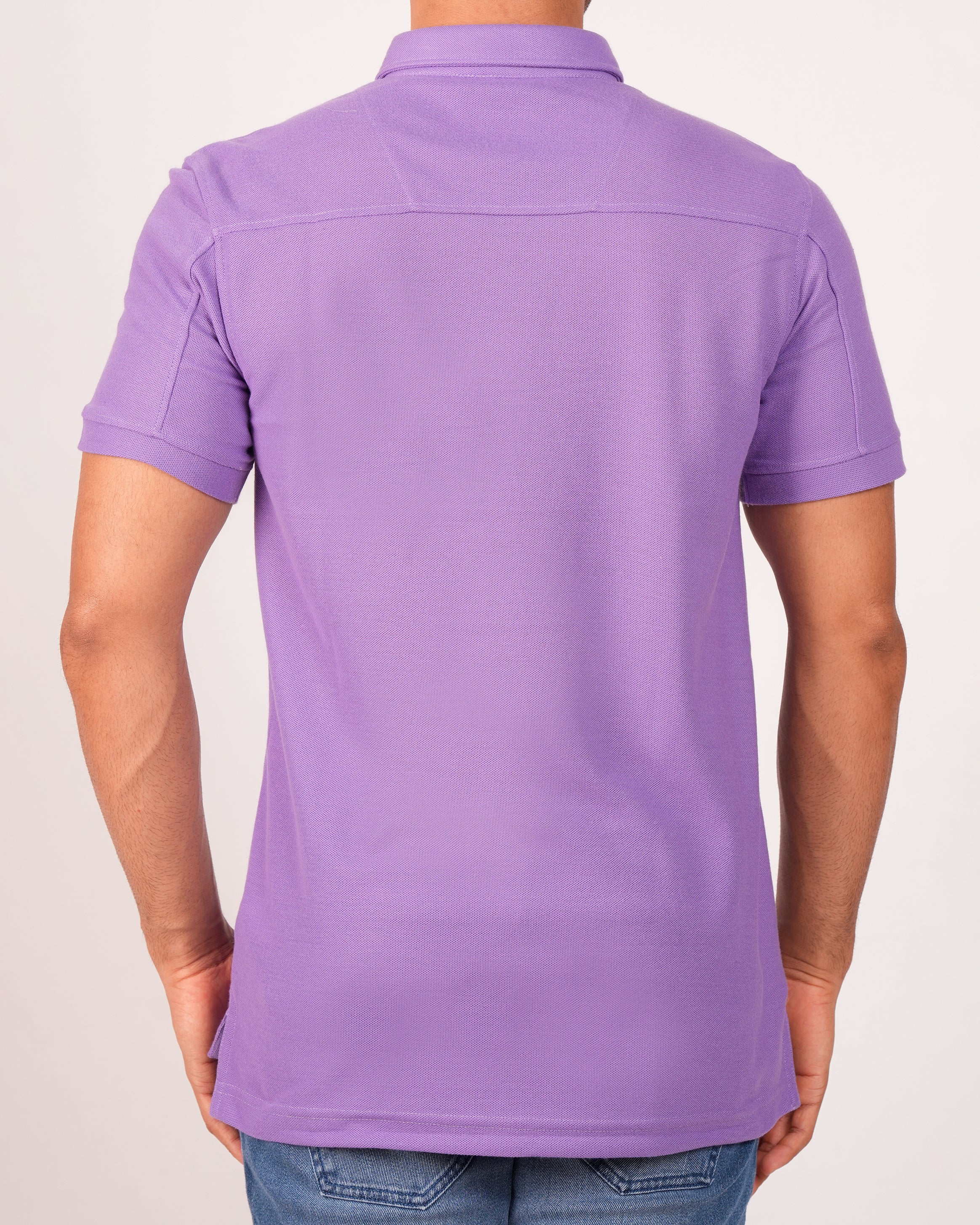 Emerald  Polo Shirt Collar -CHINESE VIOLET