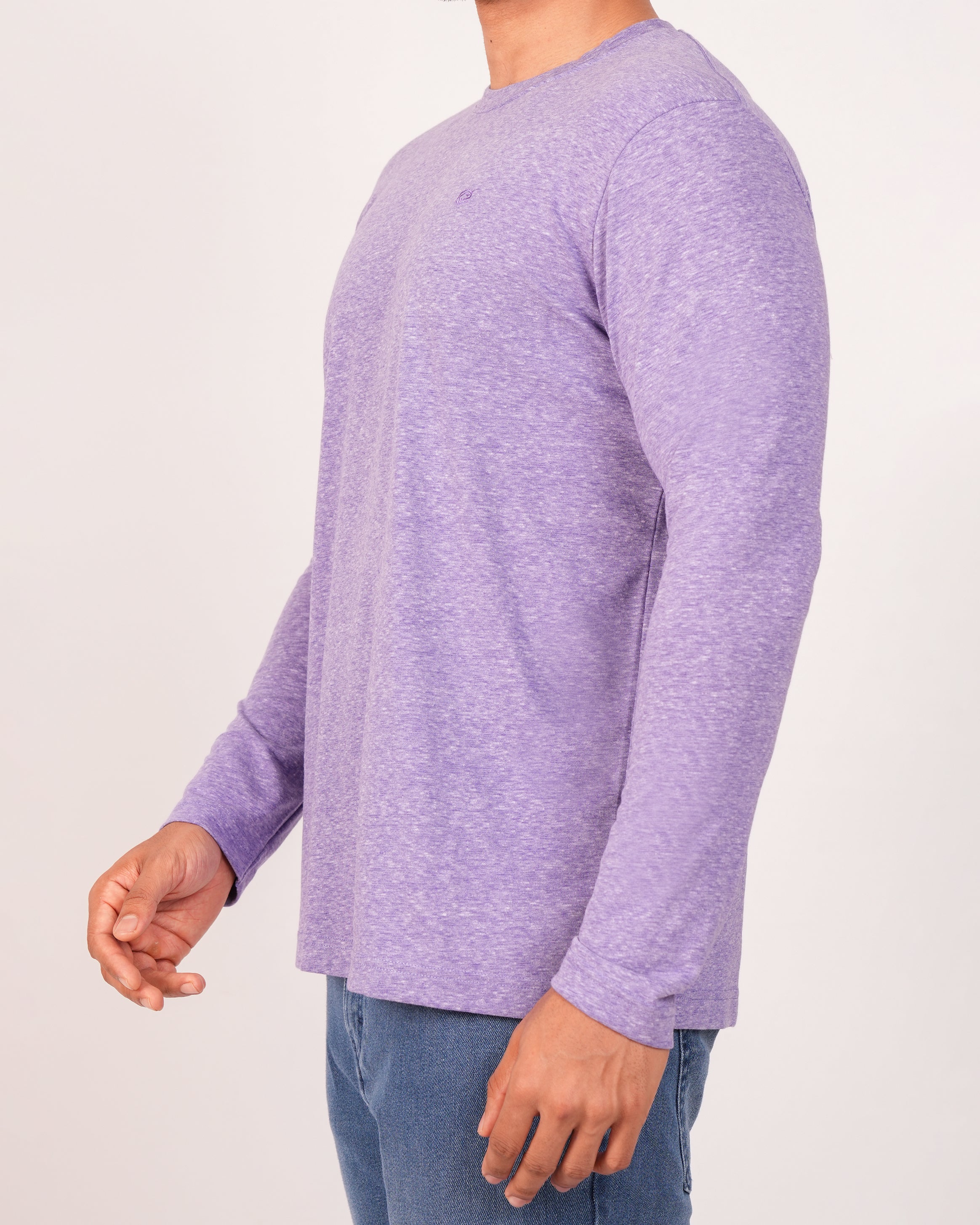 Emerald  Crew Neck Slim Fs-DUSTED PERI