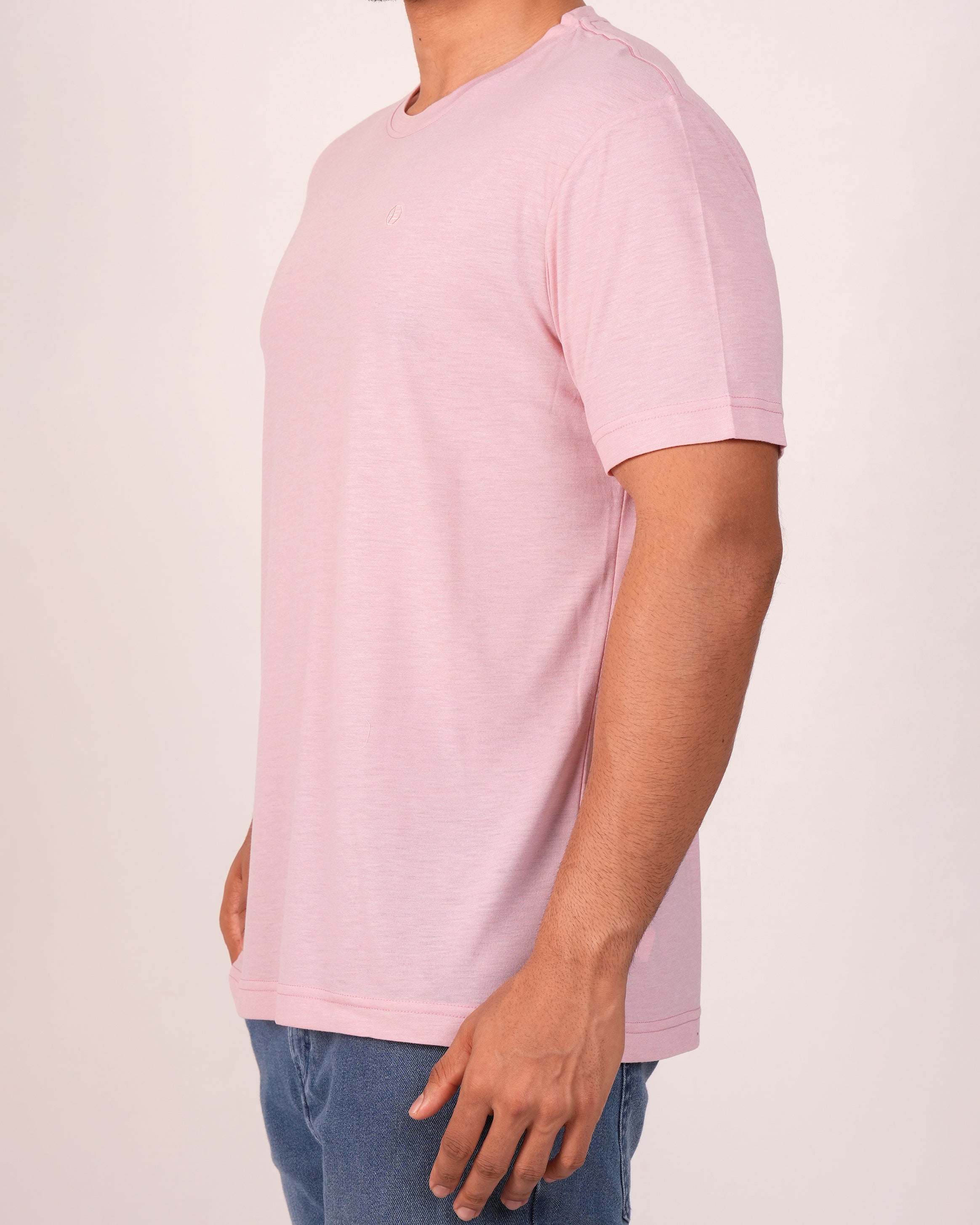 Emerald  Crew Neck Slim-CORAL CLOUD