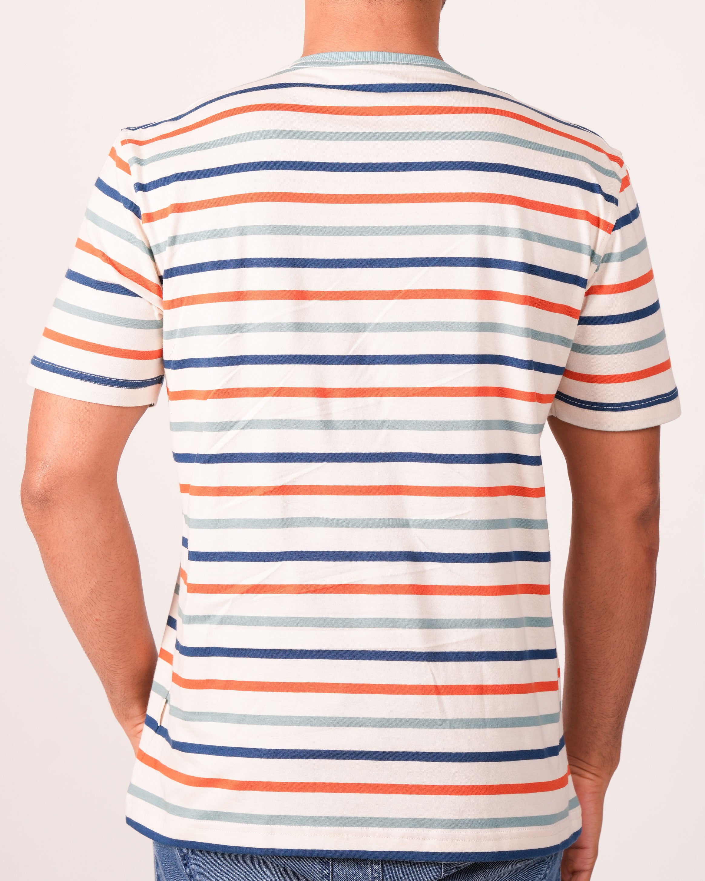 Emerald  Crew Neck Slim- BLUE AQUIFER