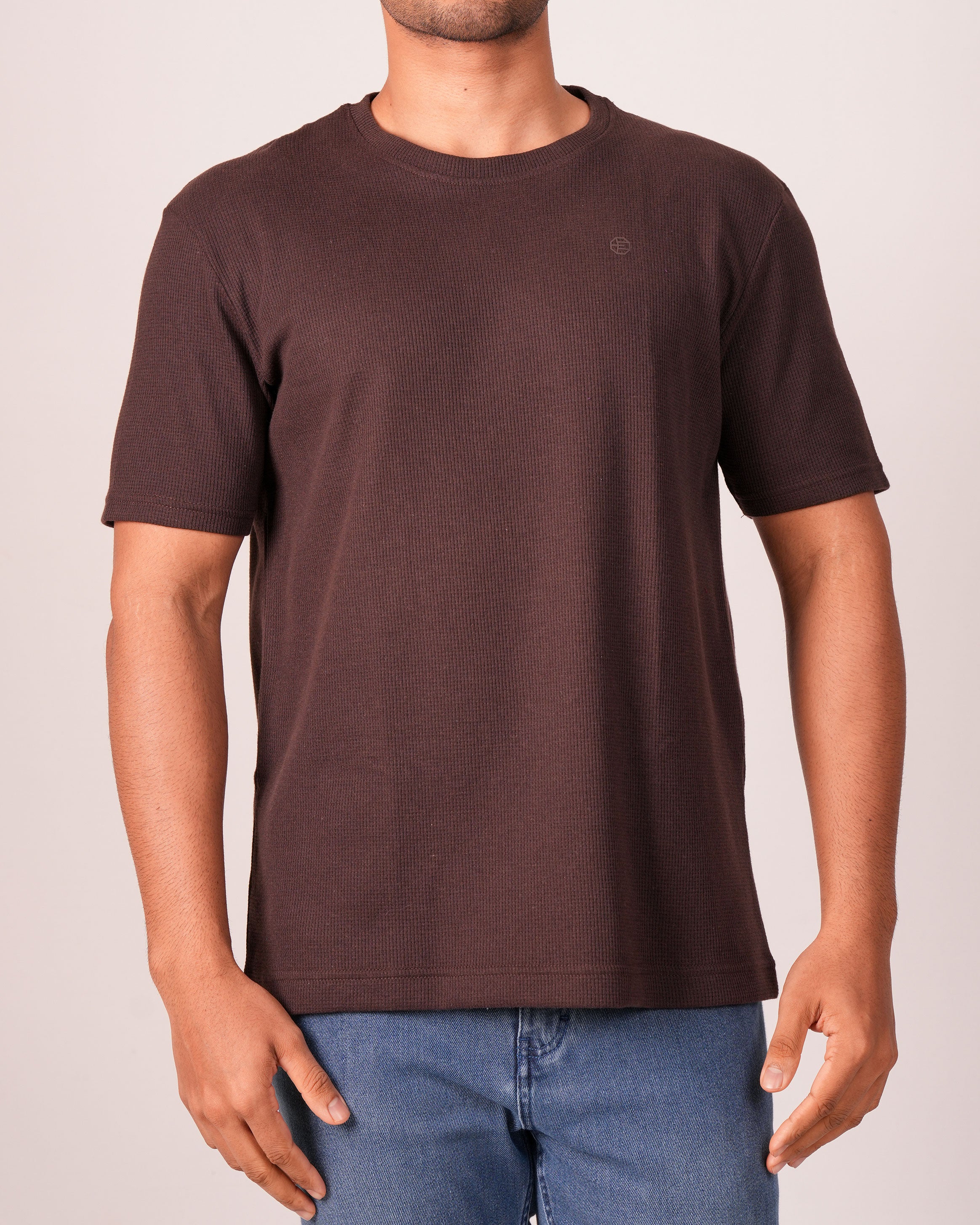 Emerald  Crew Neck Slim-DEEP MAHOGANY