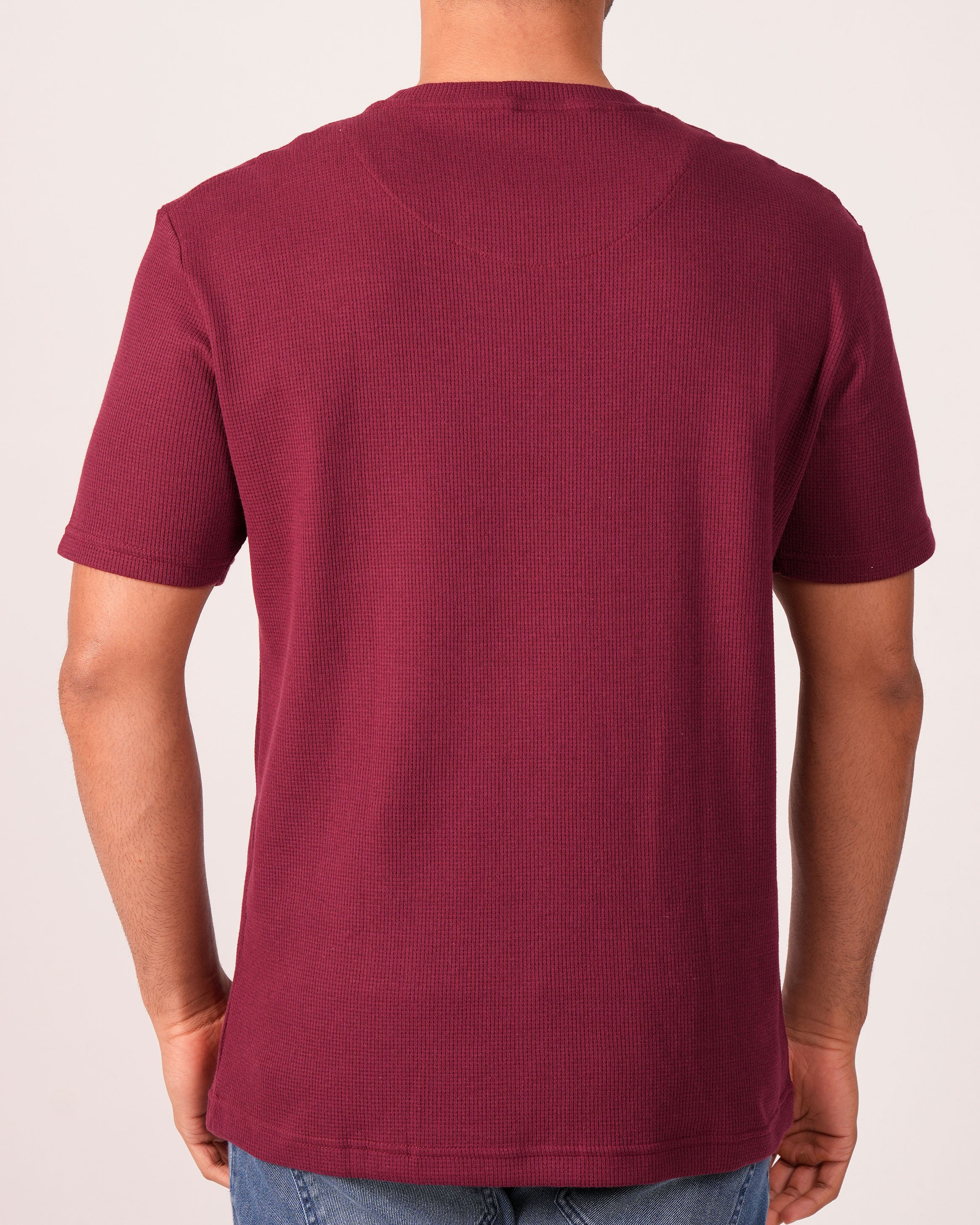 Emerald  Crew Neck Slim -PERSIAN RED