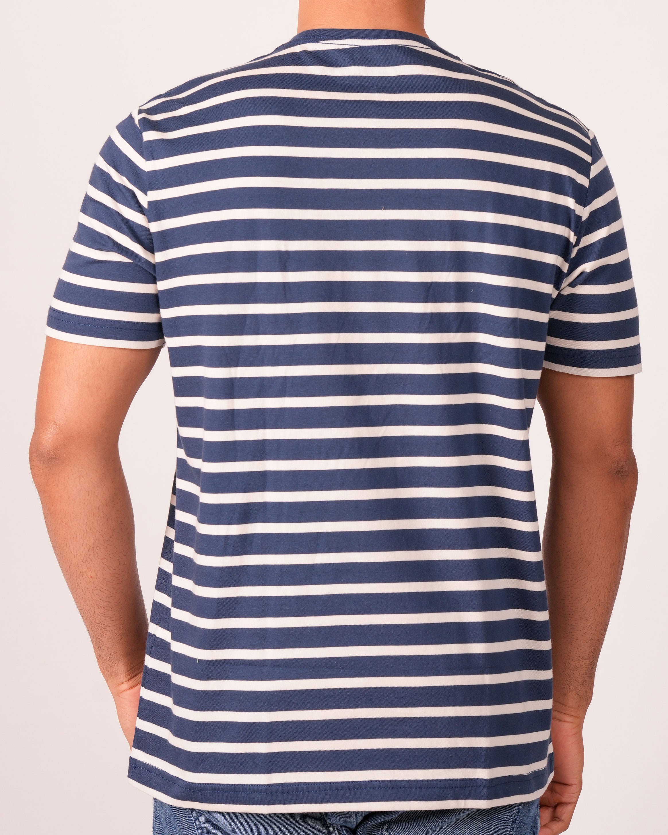 Emerald  V Neck Slim Fit-DARK BLUE