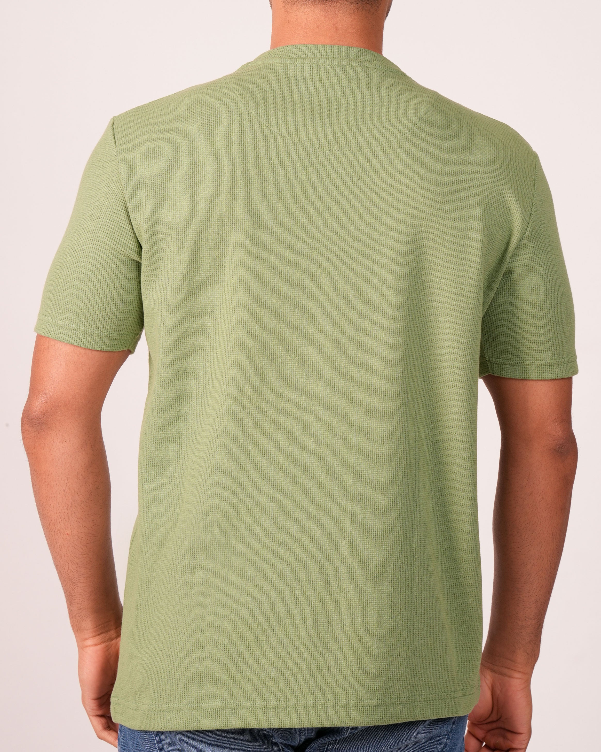 Emerald  Crew Neck Slim -MING GREEN