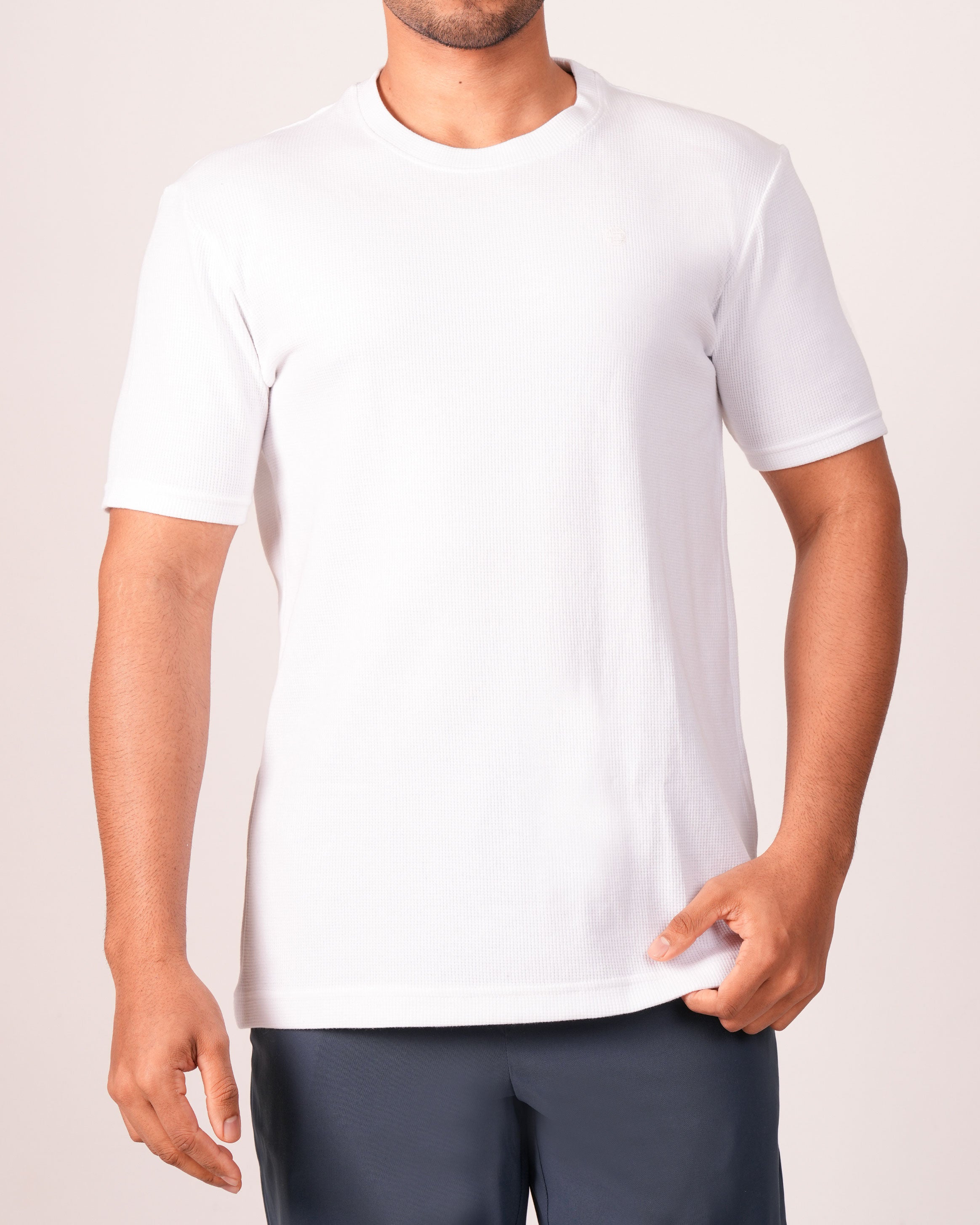 Emerald  Crew Neck Slim -WHITE