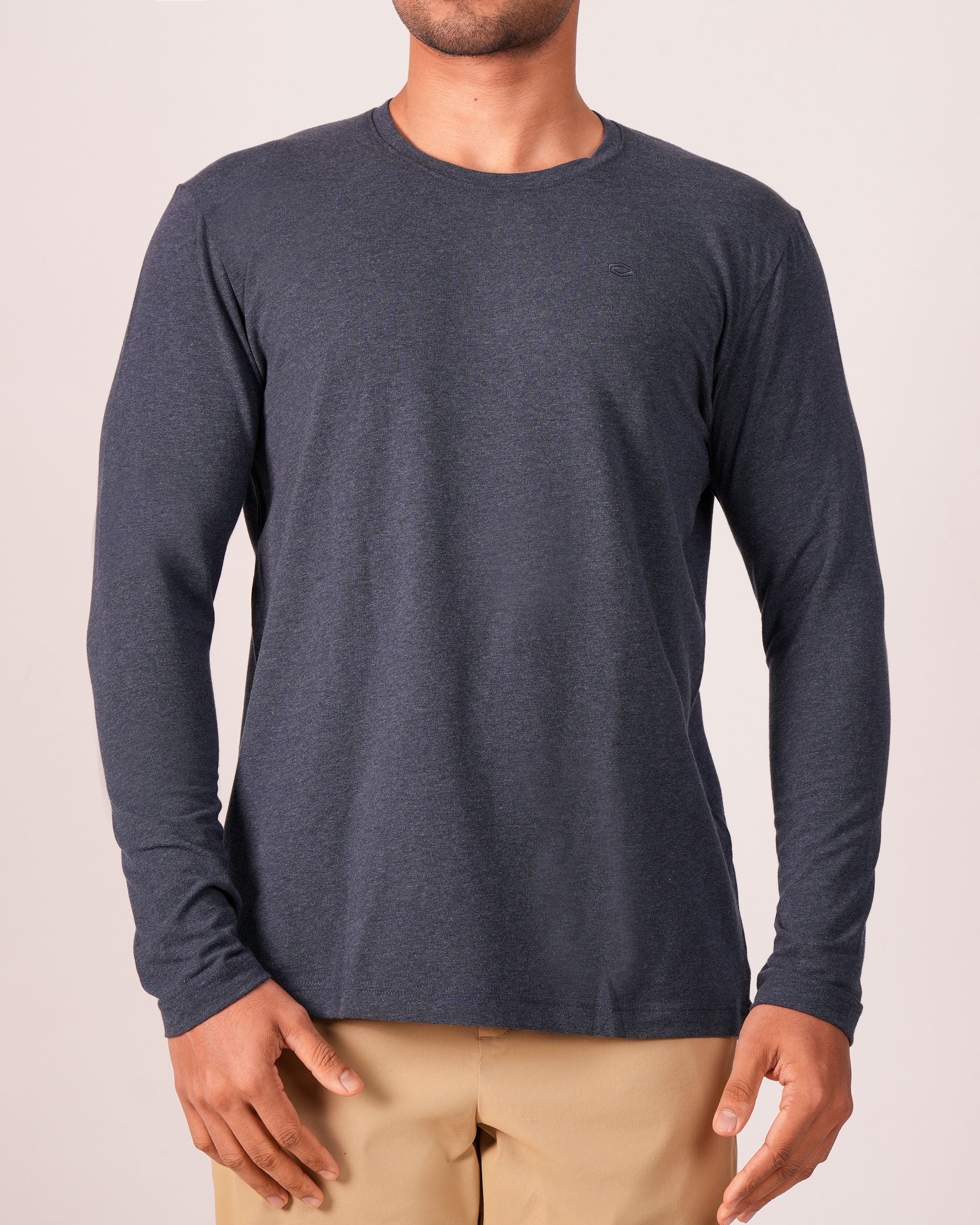 Emerald  Crew Neck Slim Fs-INSIGNIA BLUE