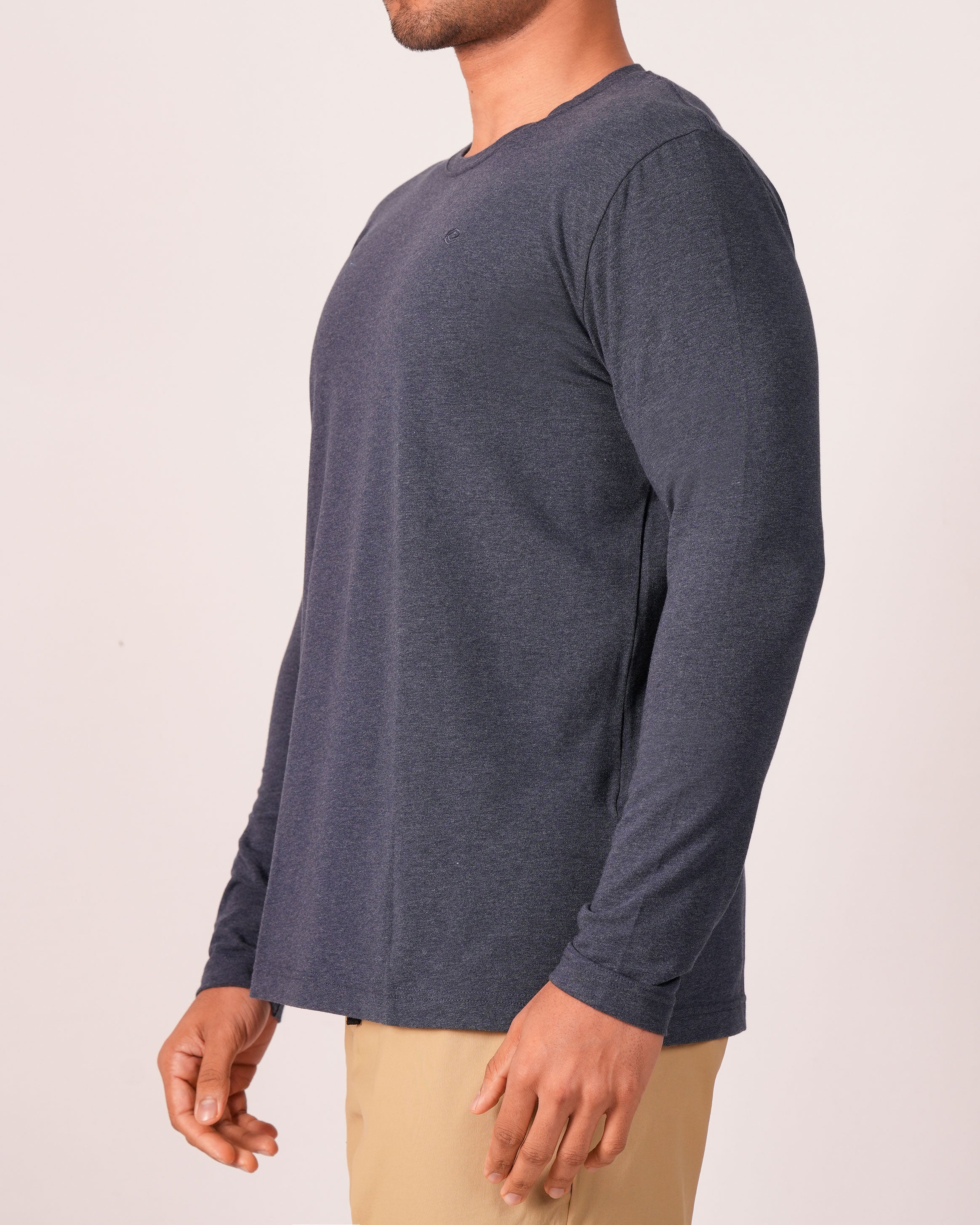 Emerald  Crew Neck Slim Fs-INSIGNIA BLUE