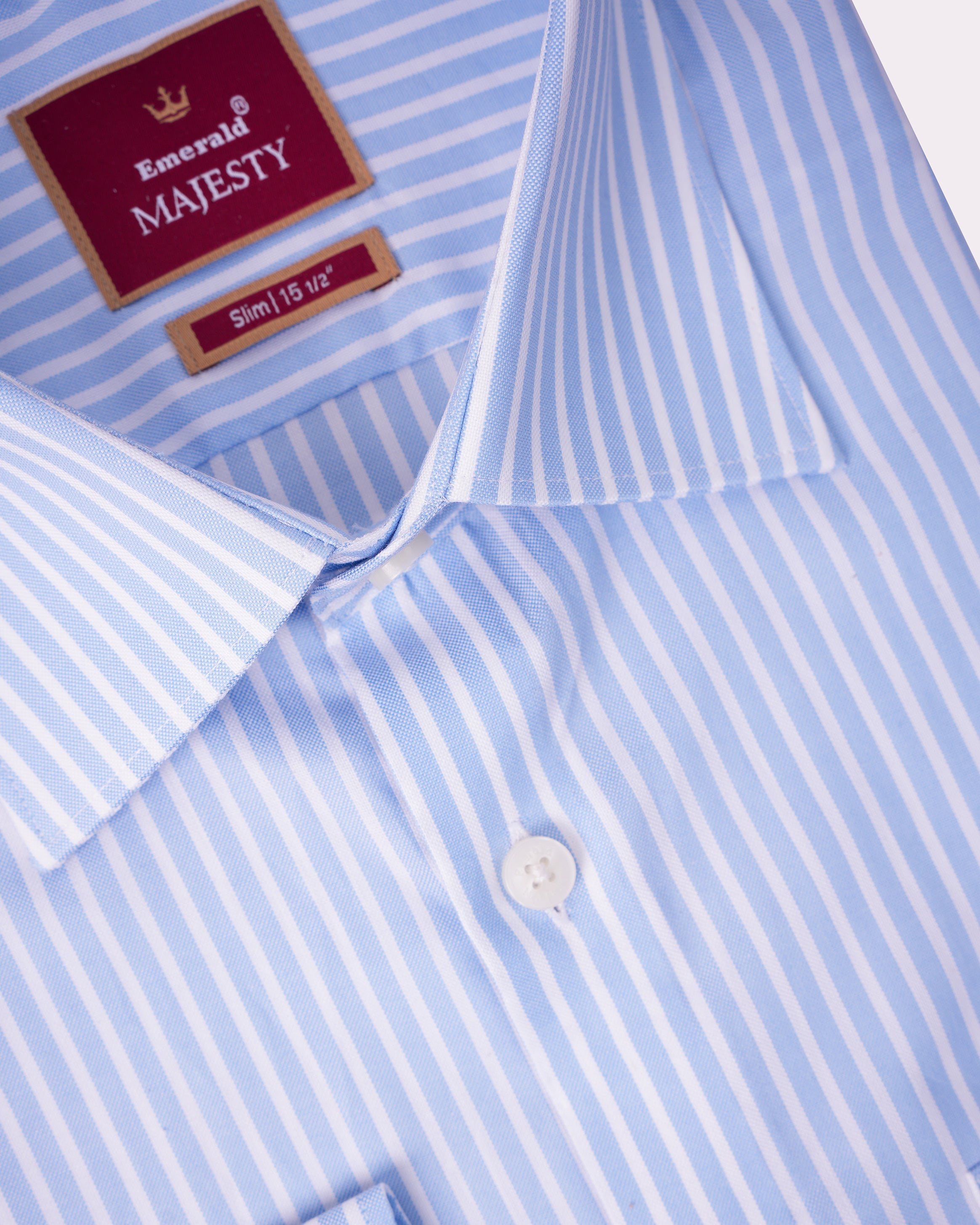 Emerald Majesty Stripe Slim Fit-Little Boy Blue