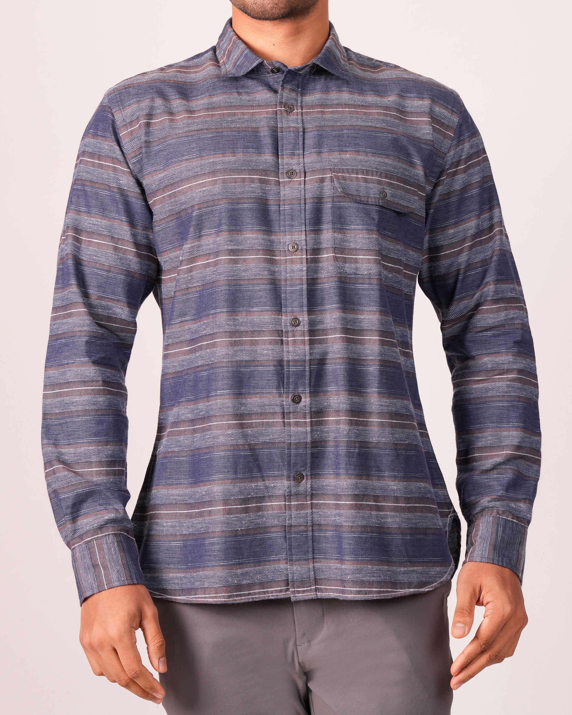 Emerald Casual Slim Fs- PINE BARK