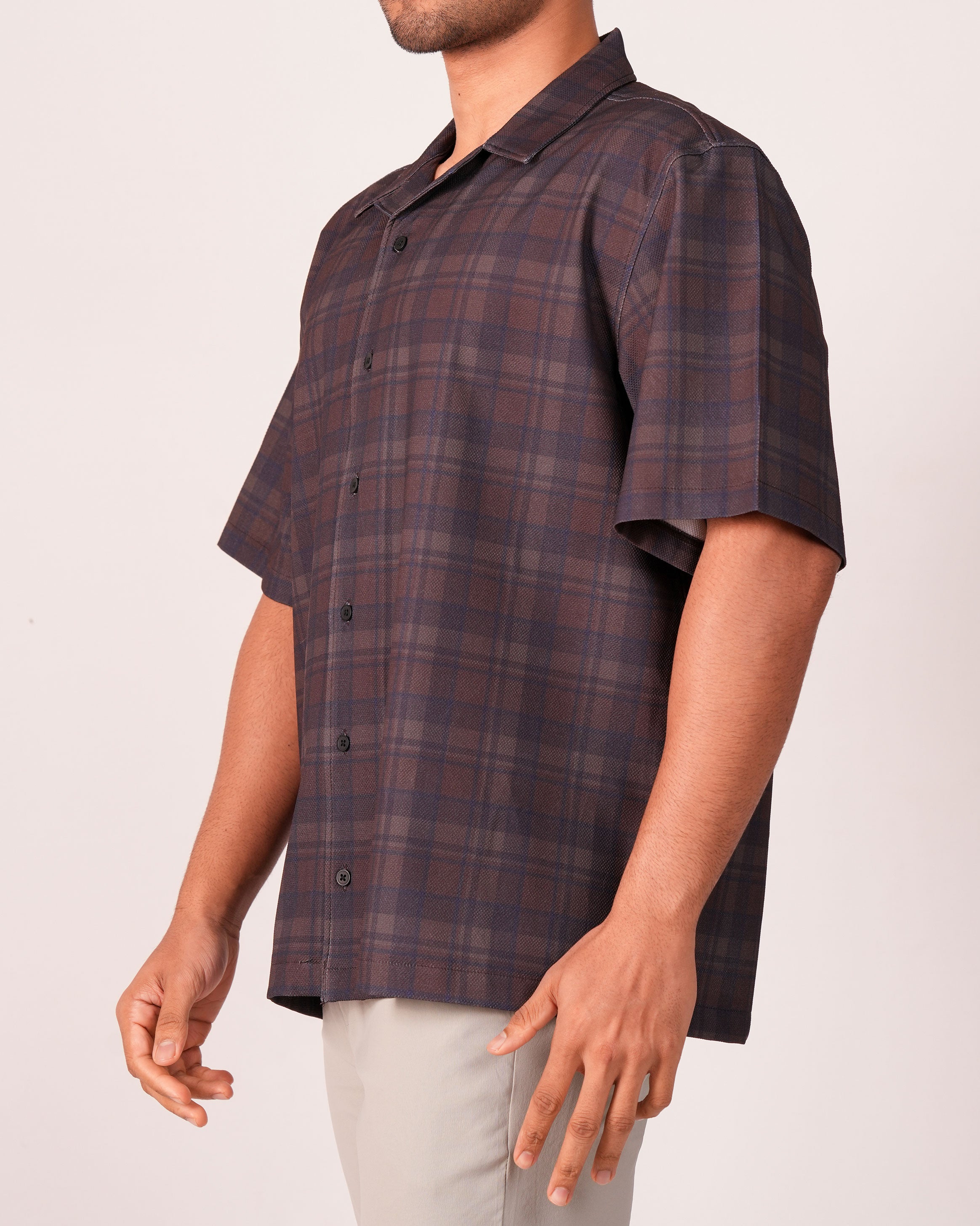 Emerald Casual Oversized Hs- BROWN RAWHIDE