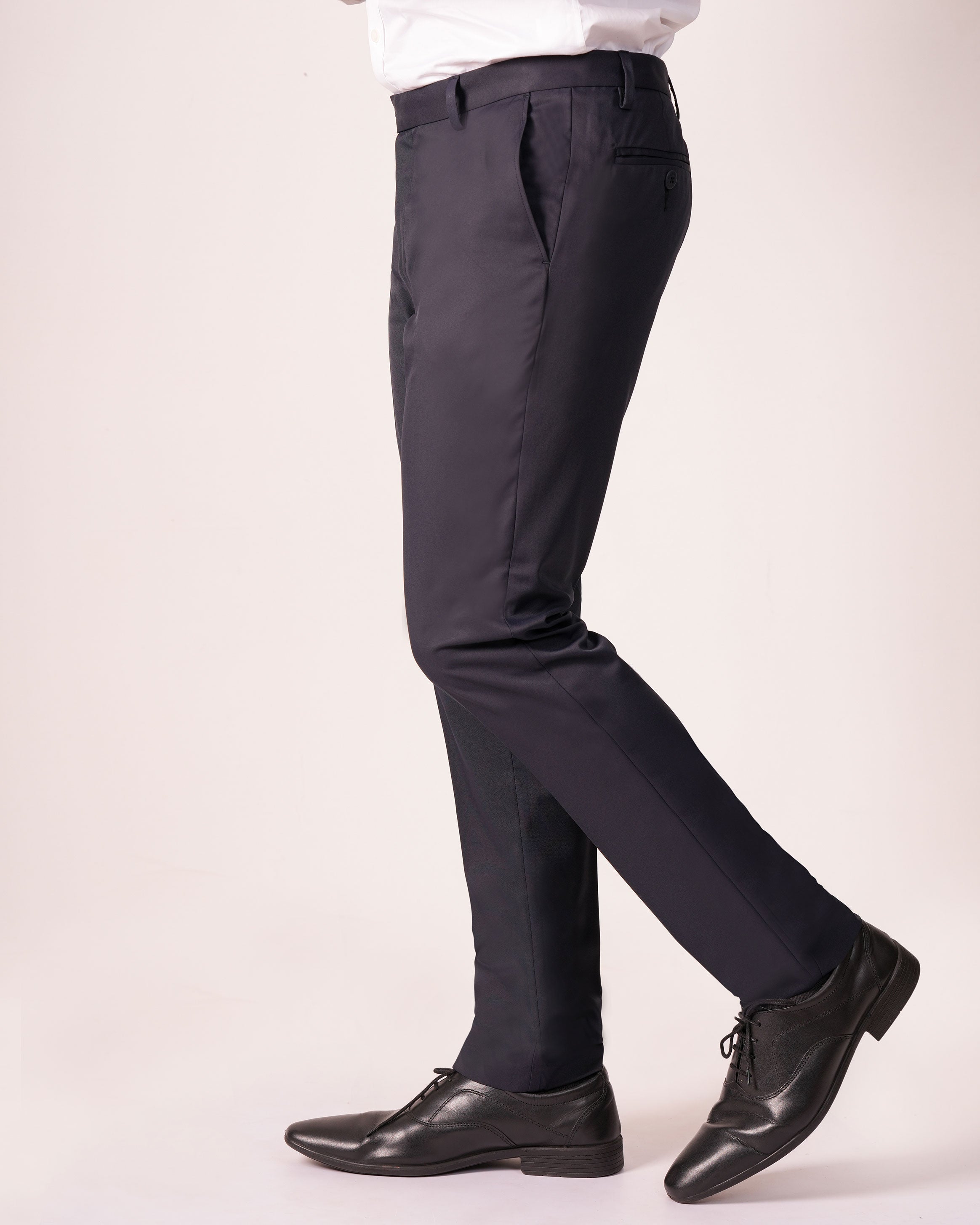 Mansak Formal Trouser Plain 20 X 20 Fit-Dark Denim