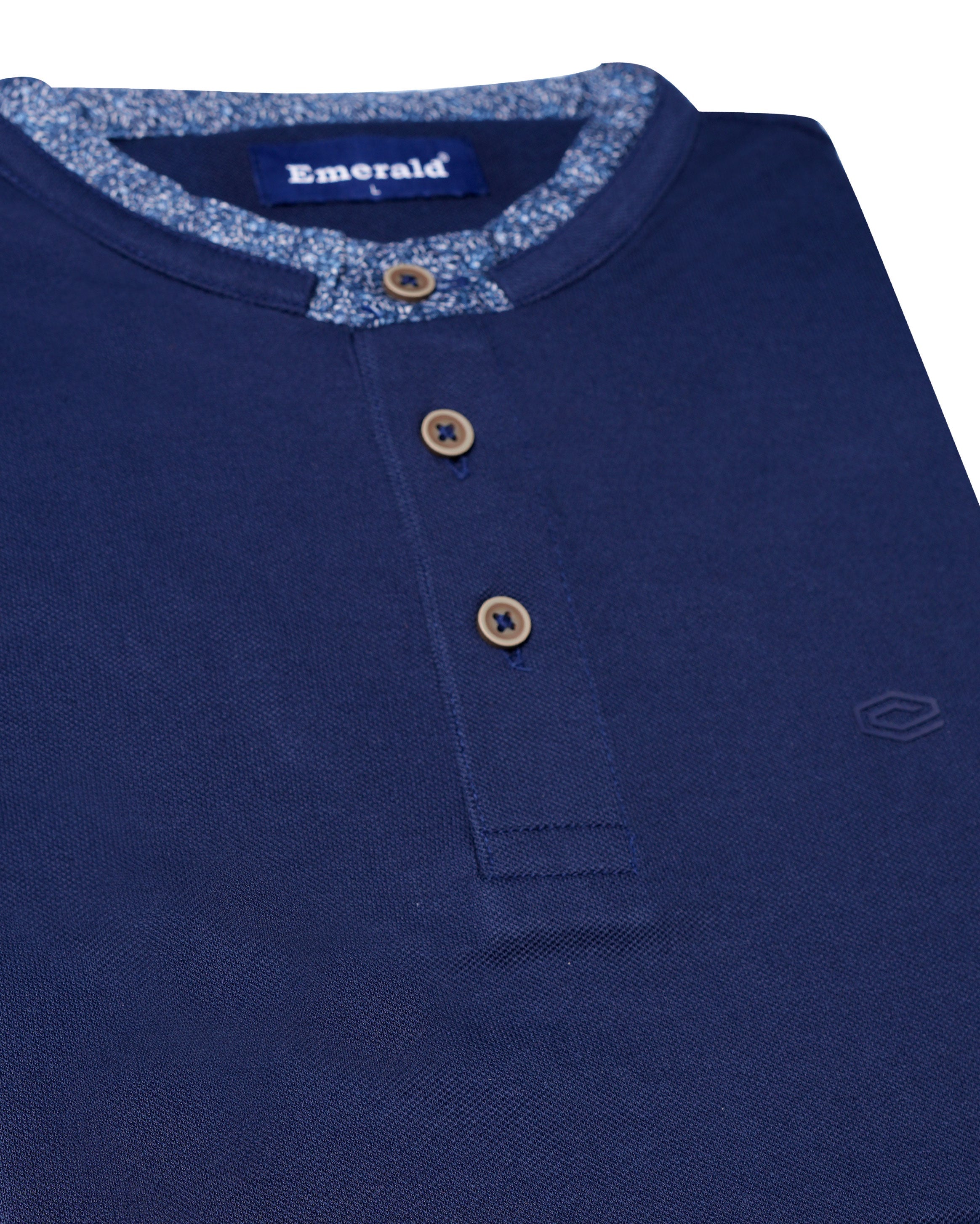 Polo Pique Solid Slim Fit-Insignia Blue