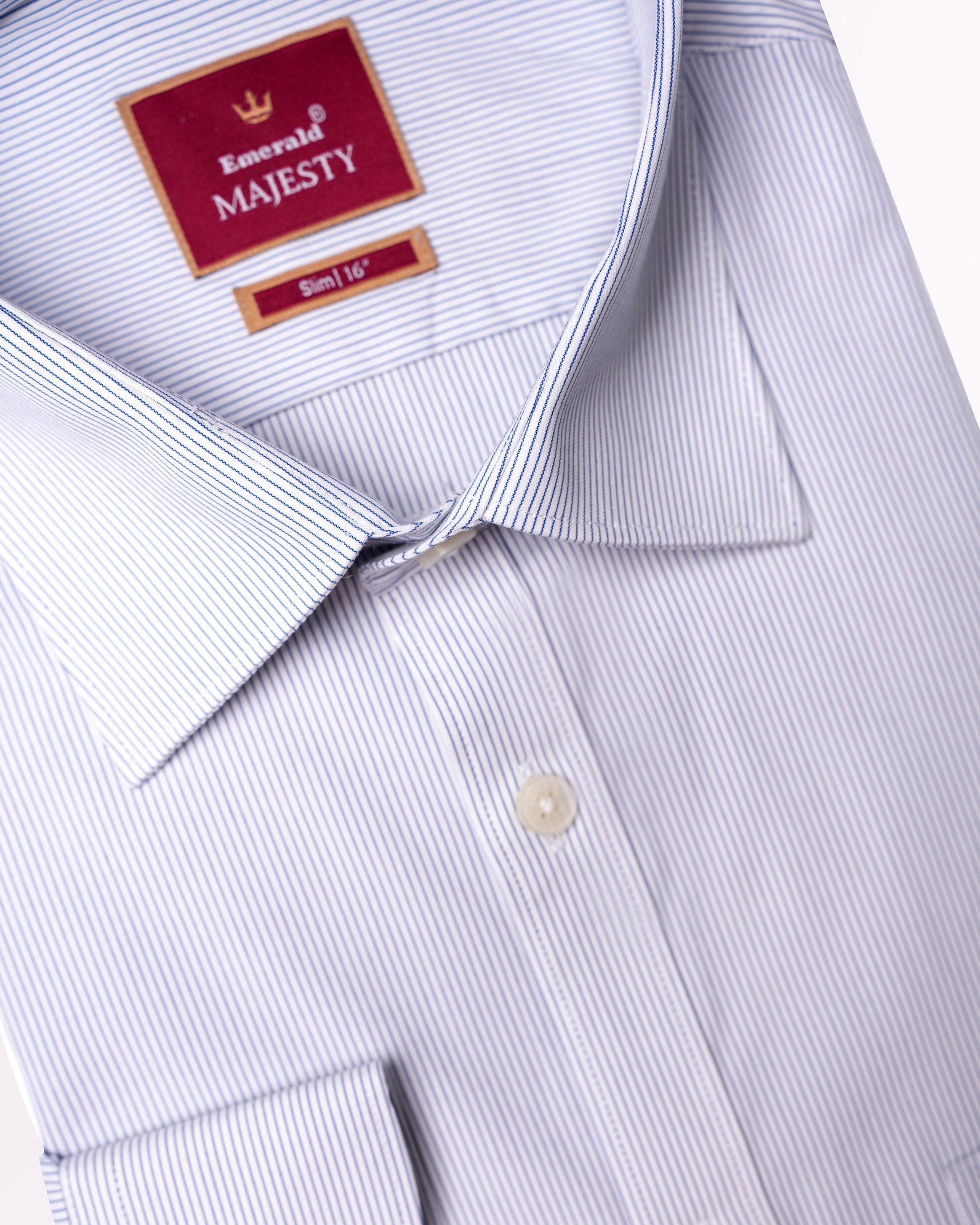 Emerald Majesty Stripe Slim Fit-Insignia Blue