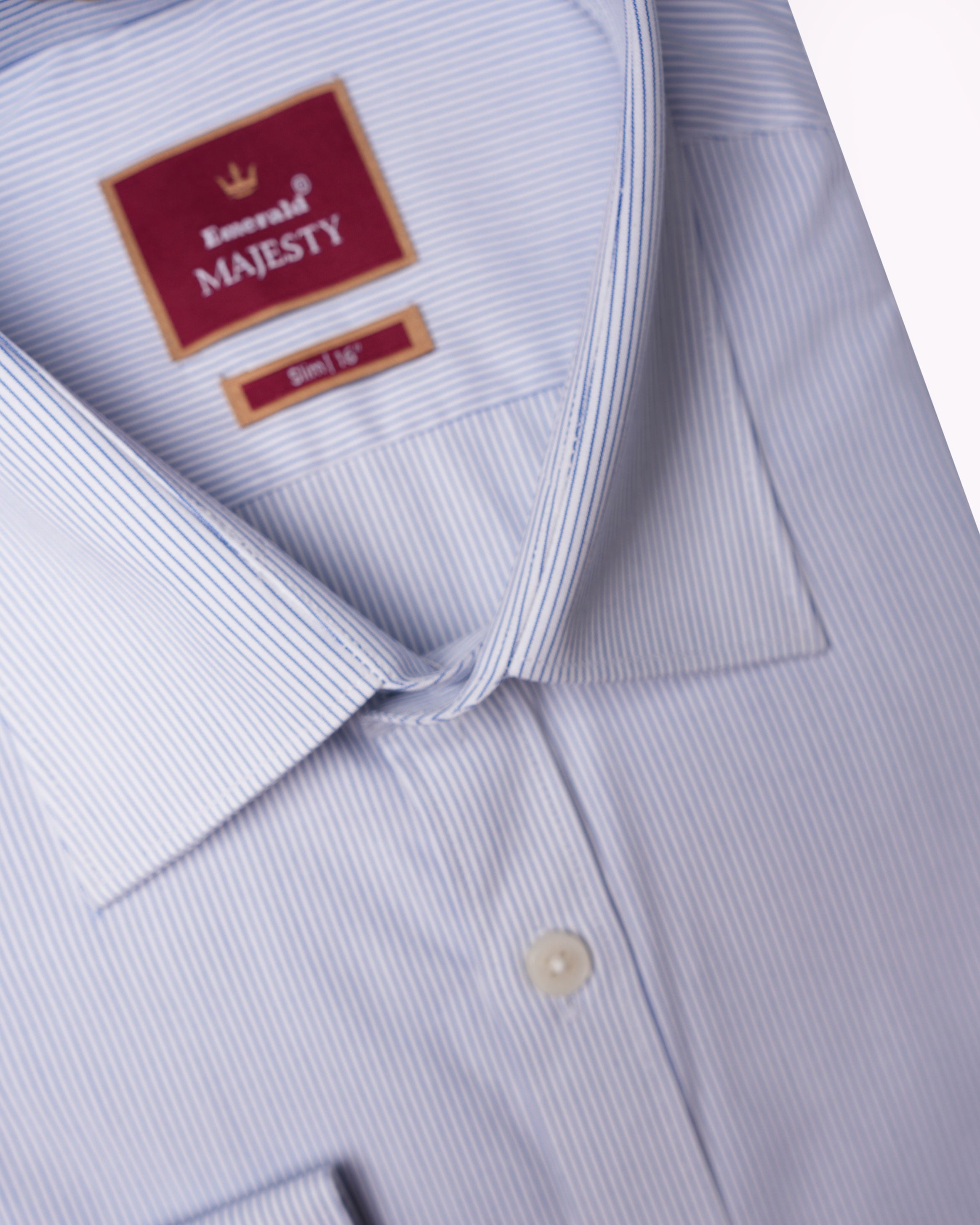 Emerald Majesty Stripe Slim Fit-Twilight