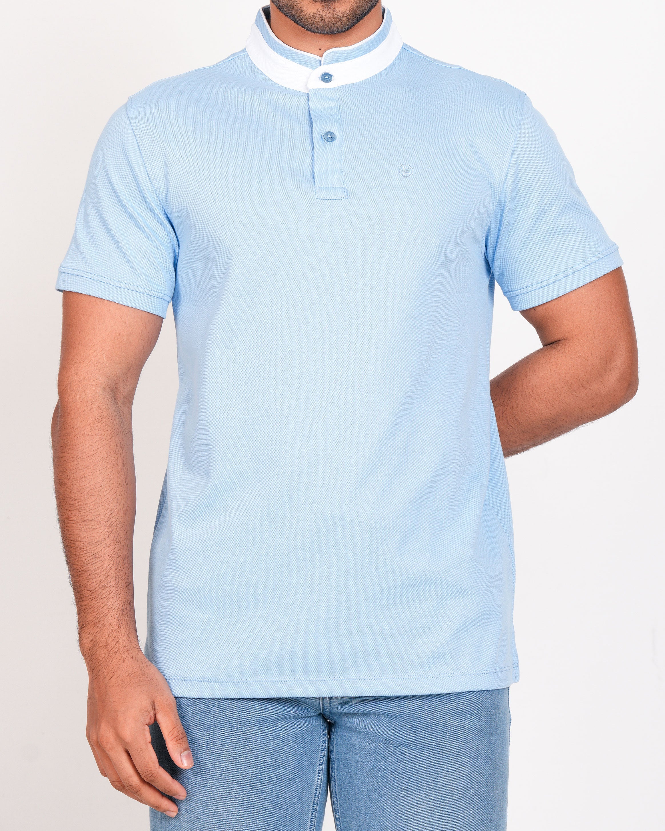 Polo Pique Solid Slim Fit-Arctic