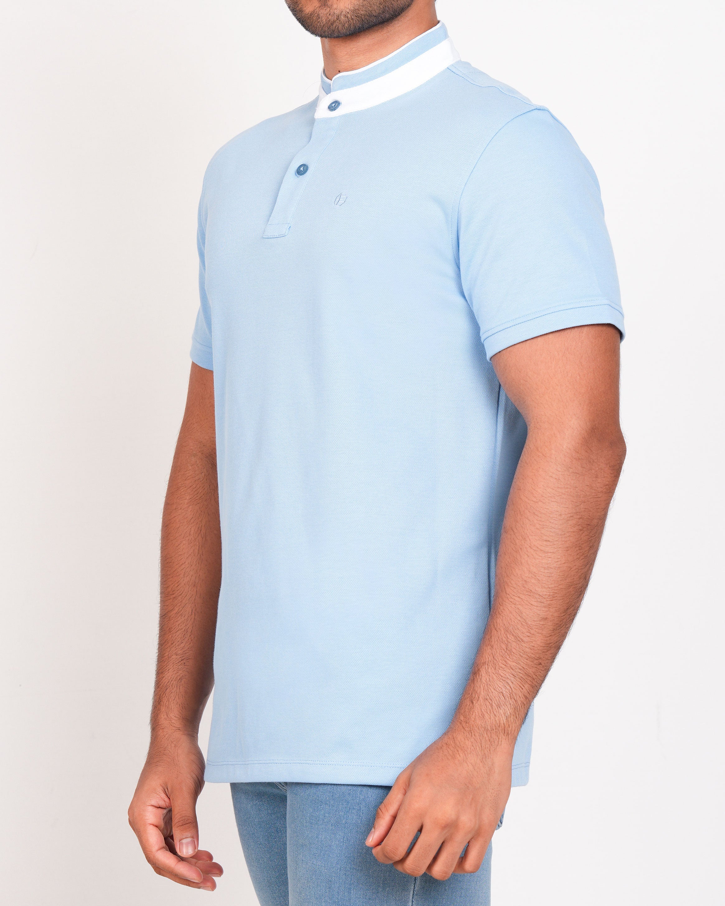 Polo Pique Solid Slim Fit-Arctic
