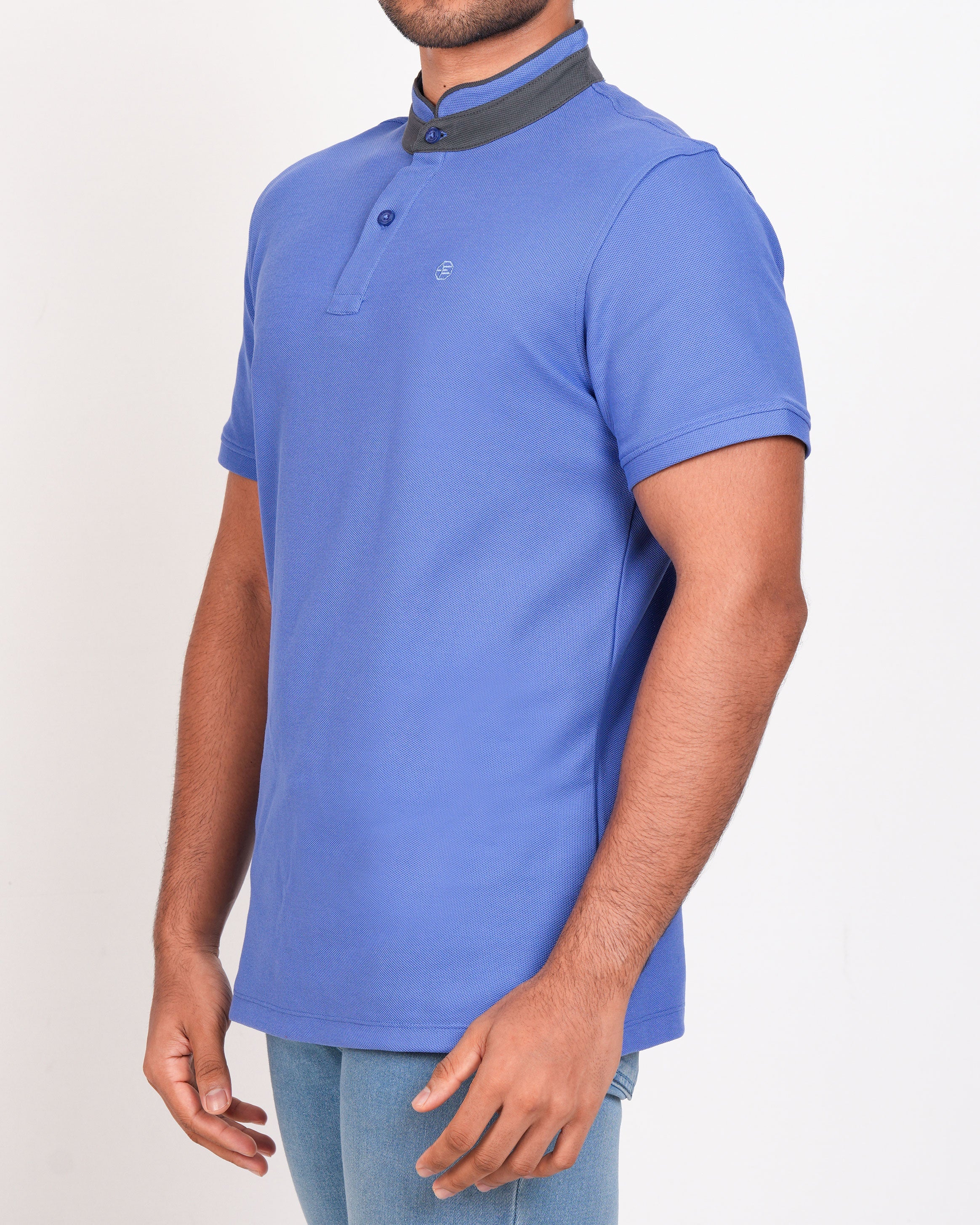 Polo Pique Solid Slim Fit-Merlin