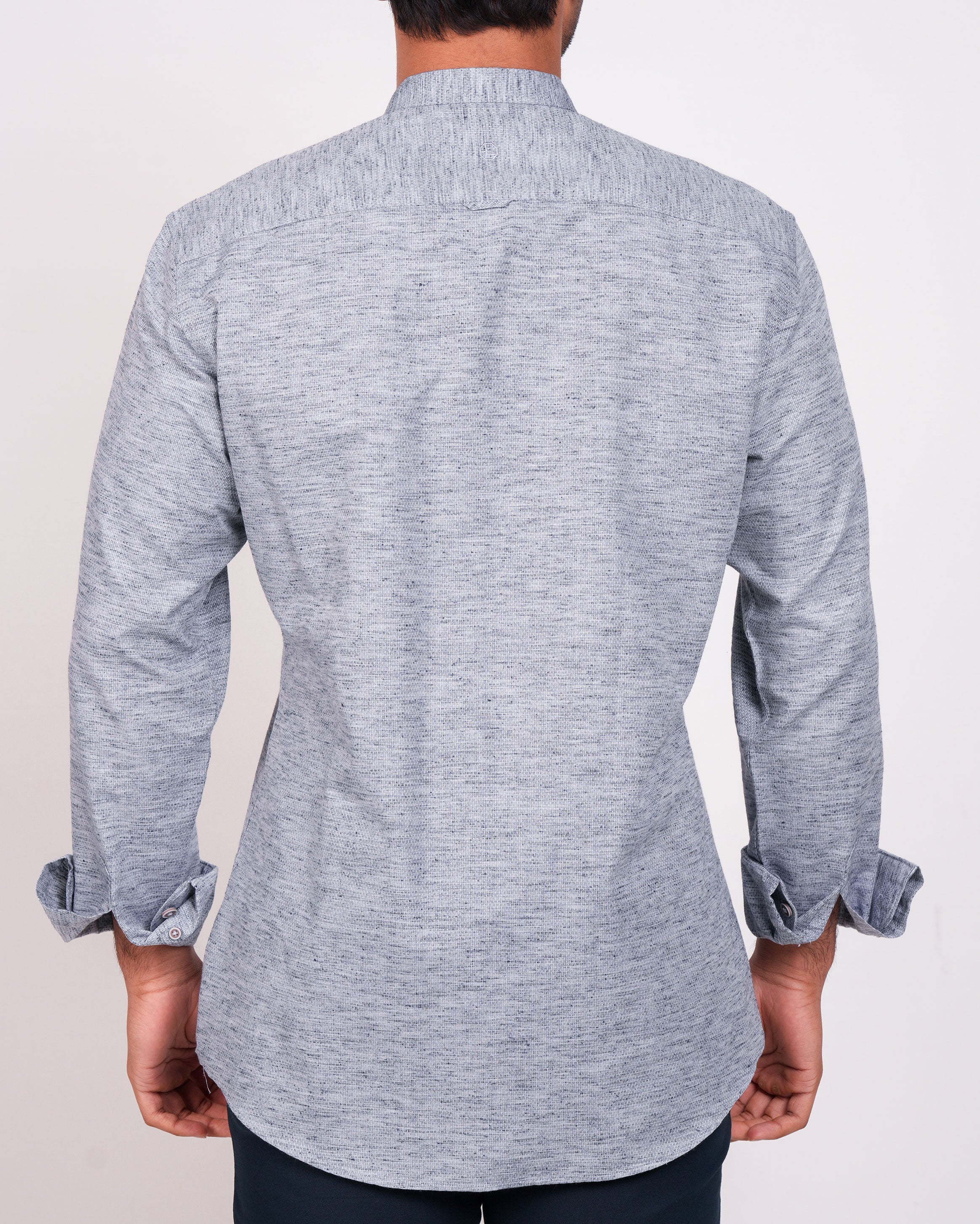 Emerald Casual Dobby Slim Fit-Faience