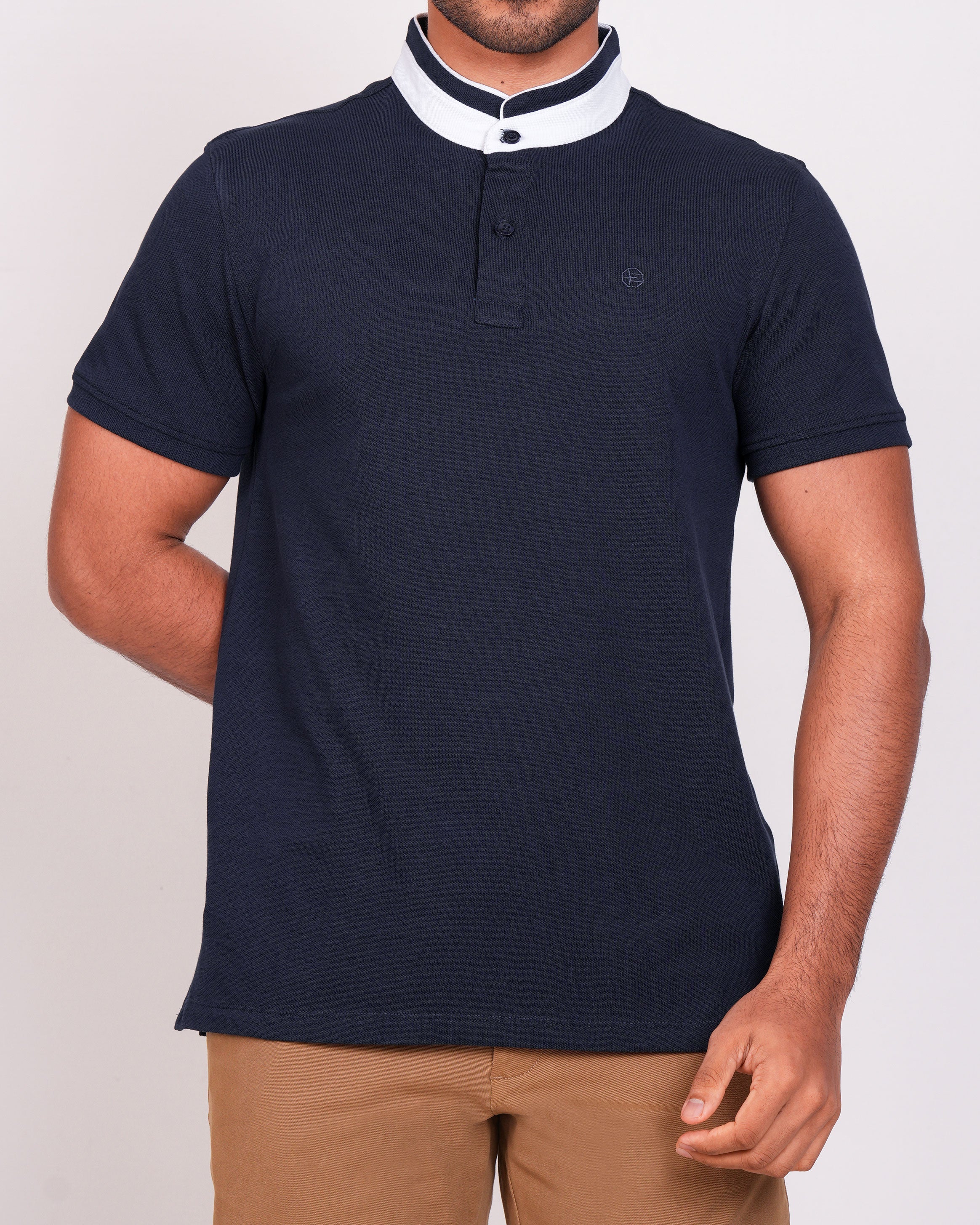 Polo Pique Solid Slim Fit-Spectrum Blue