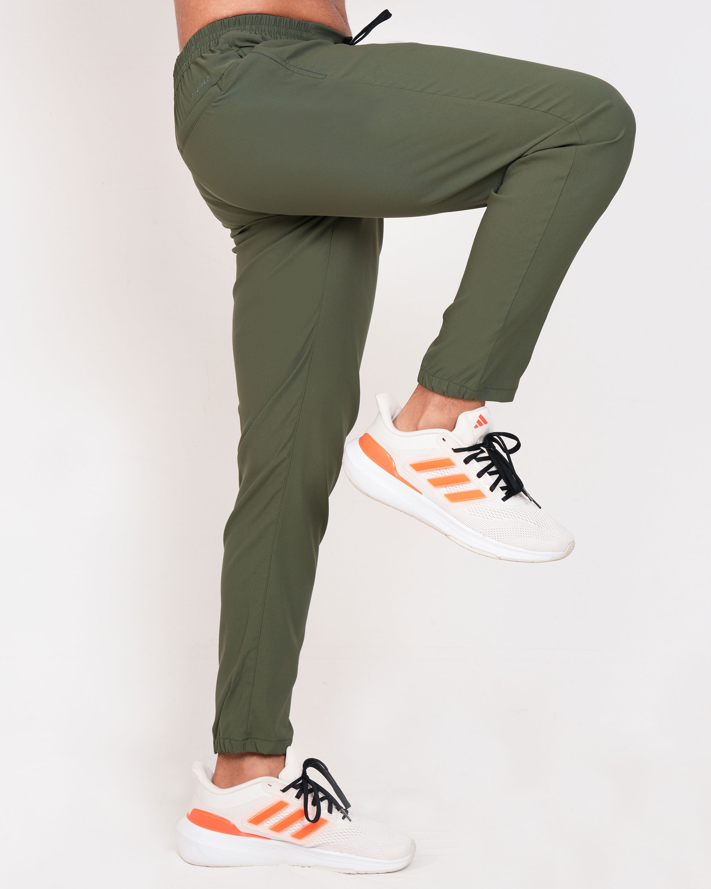 Emerald Utilitech Jogger Plain Slim Fit-Elm Green