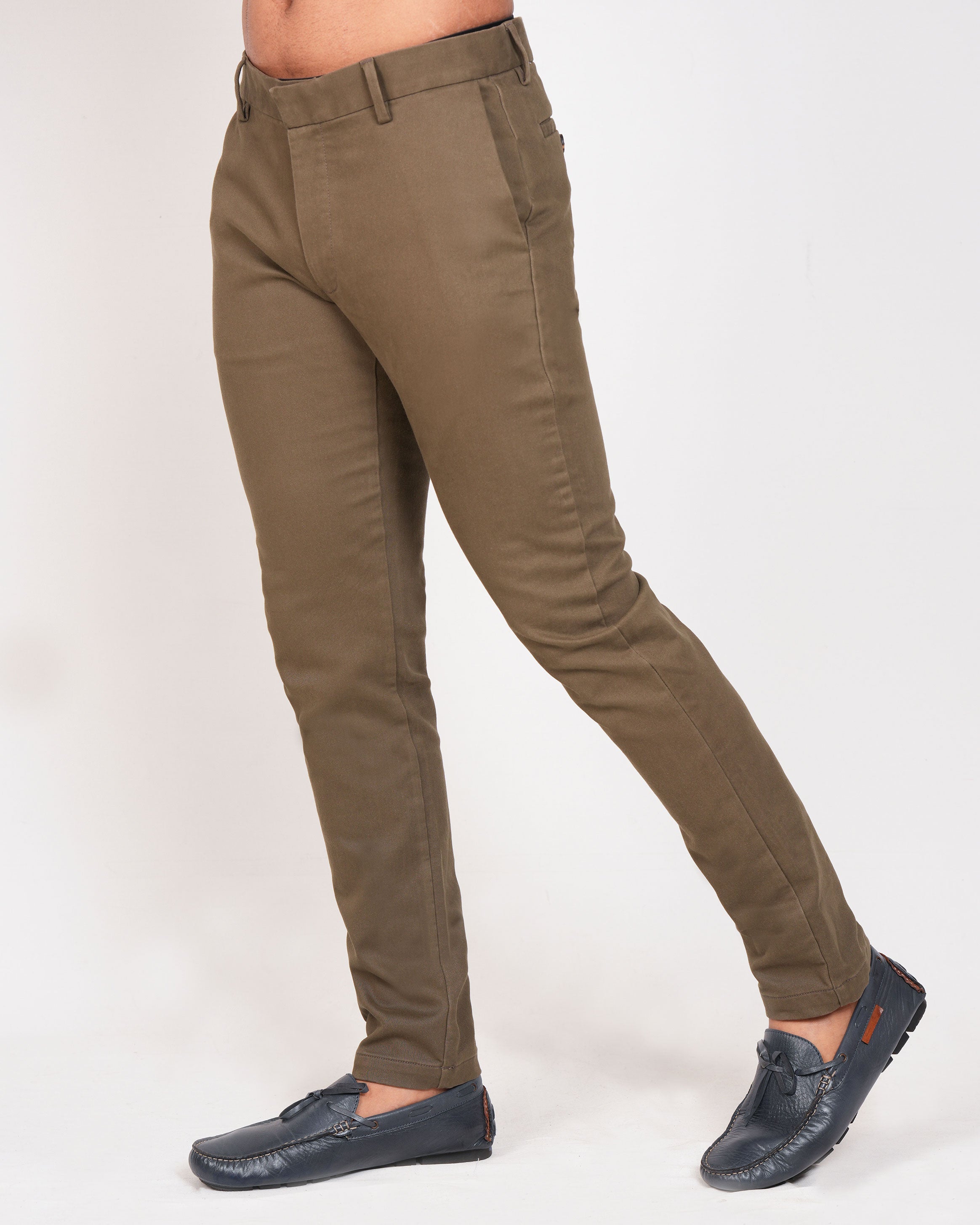 Emerald Chino Z Plain Slim Fit-Olive