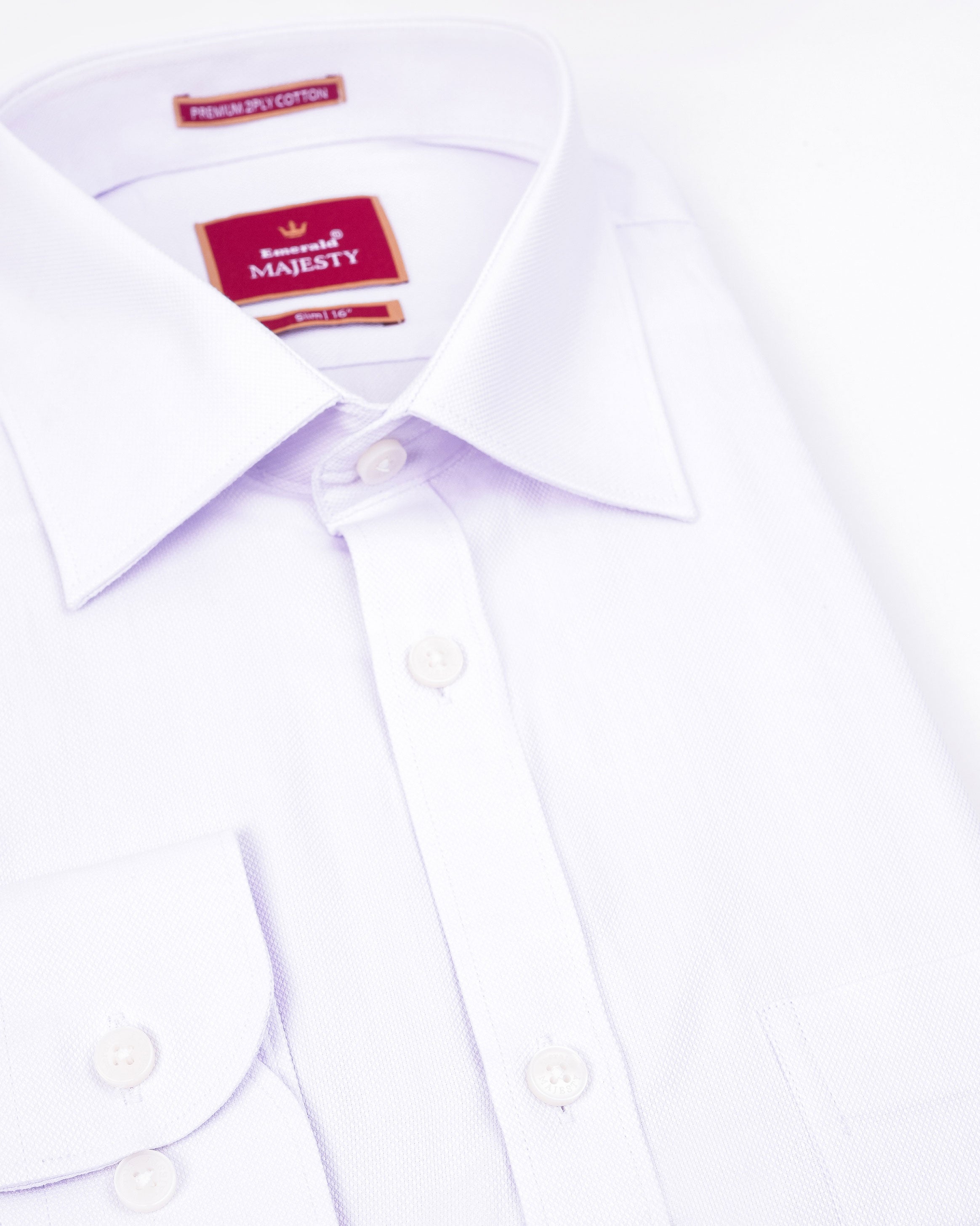 Emerald Majesty Plain Slim Fit - Orchid Hush