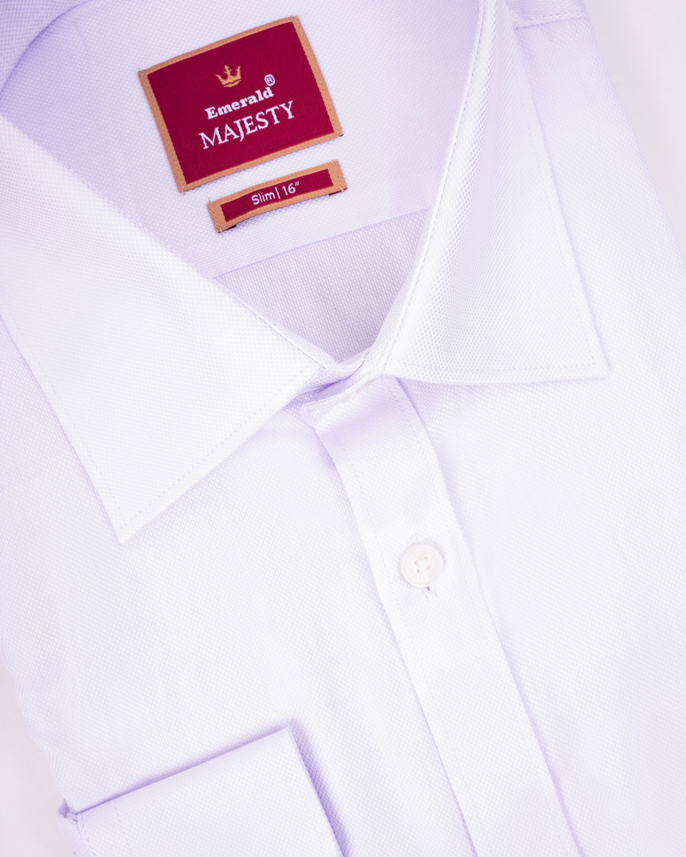 Emerald Majesty Plain Slim Fit - Orchid Hush