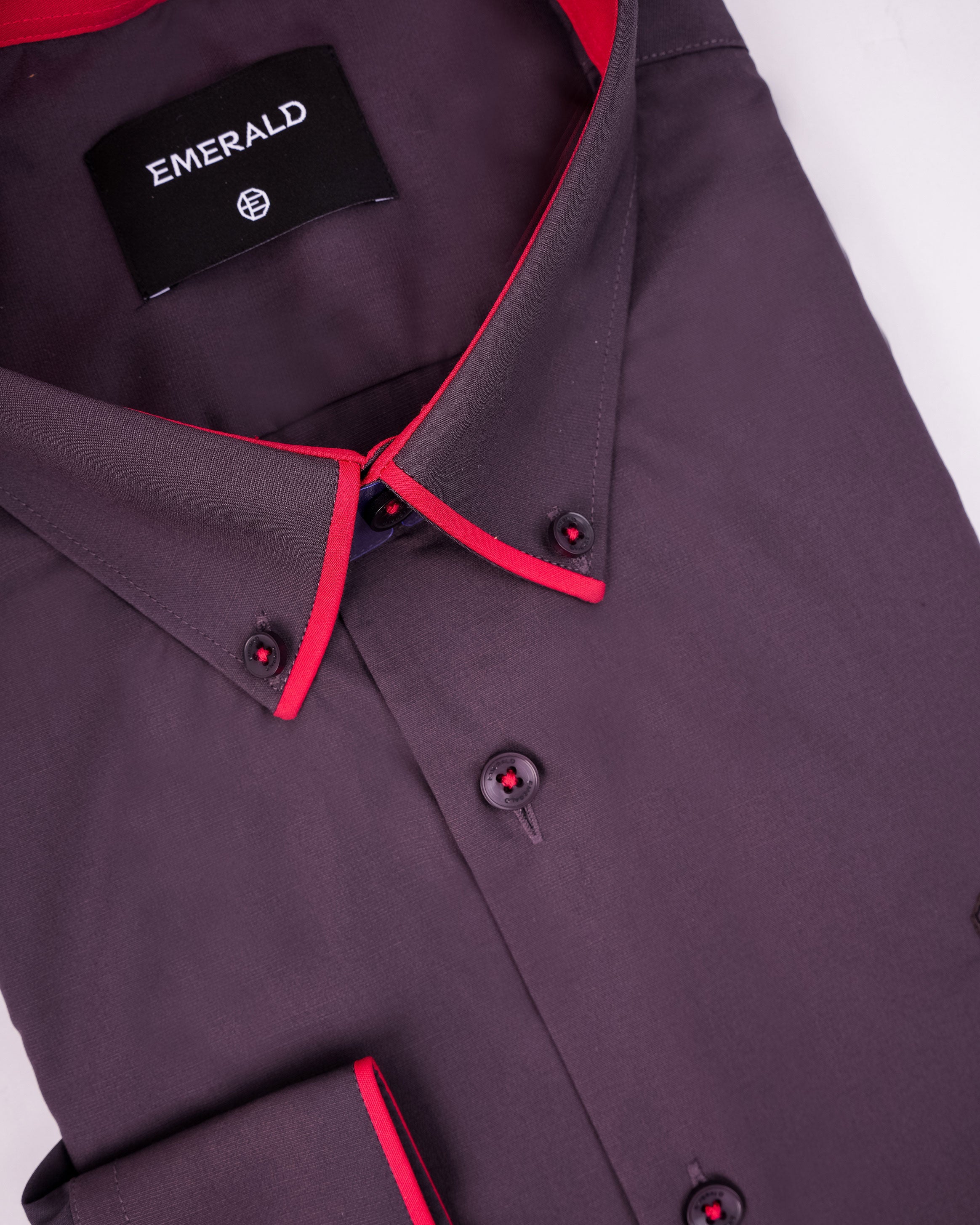 Emerald Evening Plain Slim Fit - Brown Port