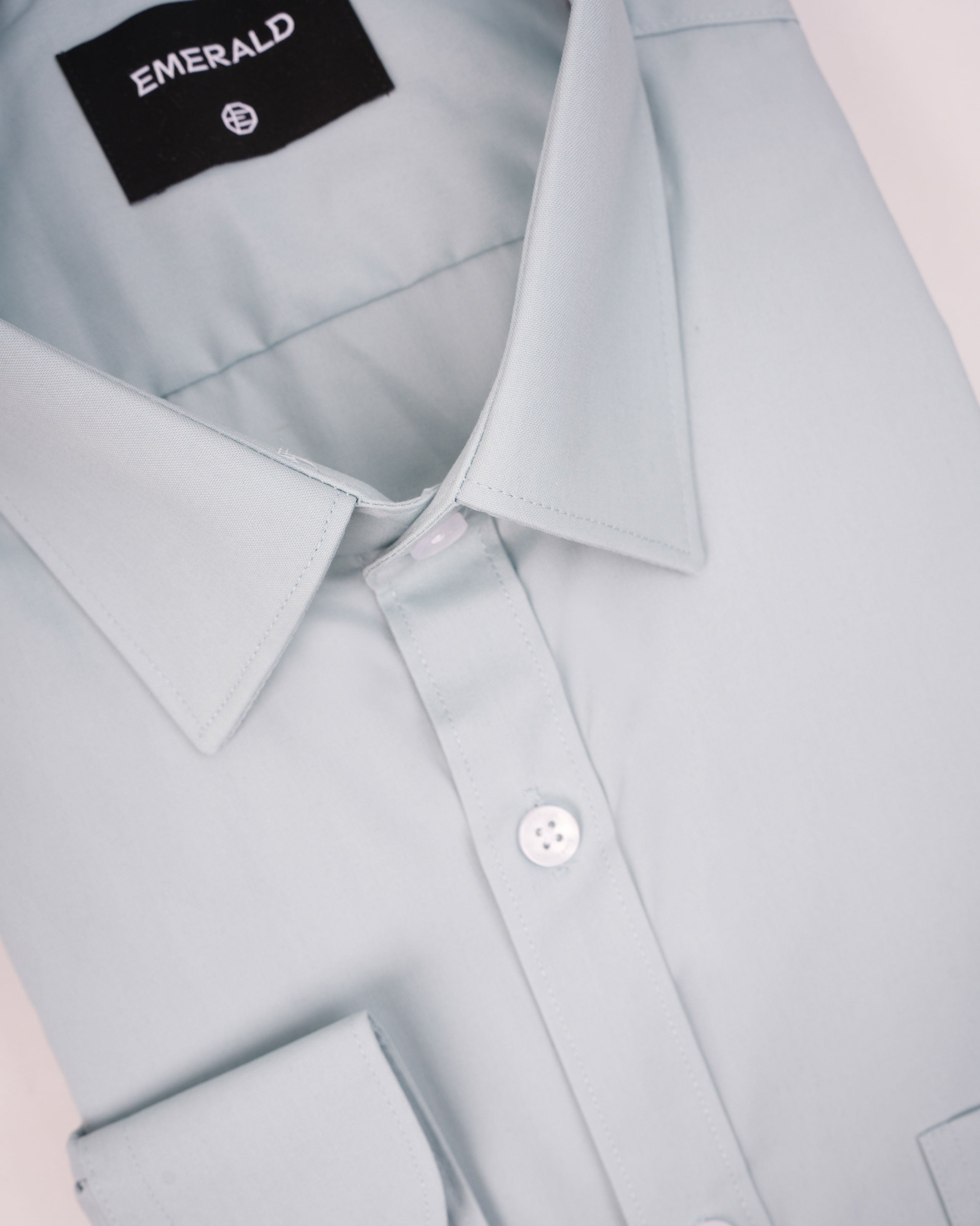 Emerald Formal Plain Slim Fit - Aqua Glass