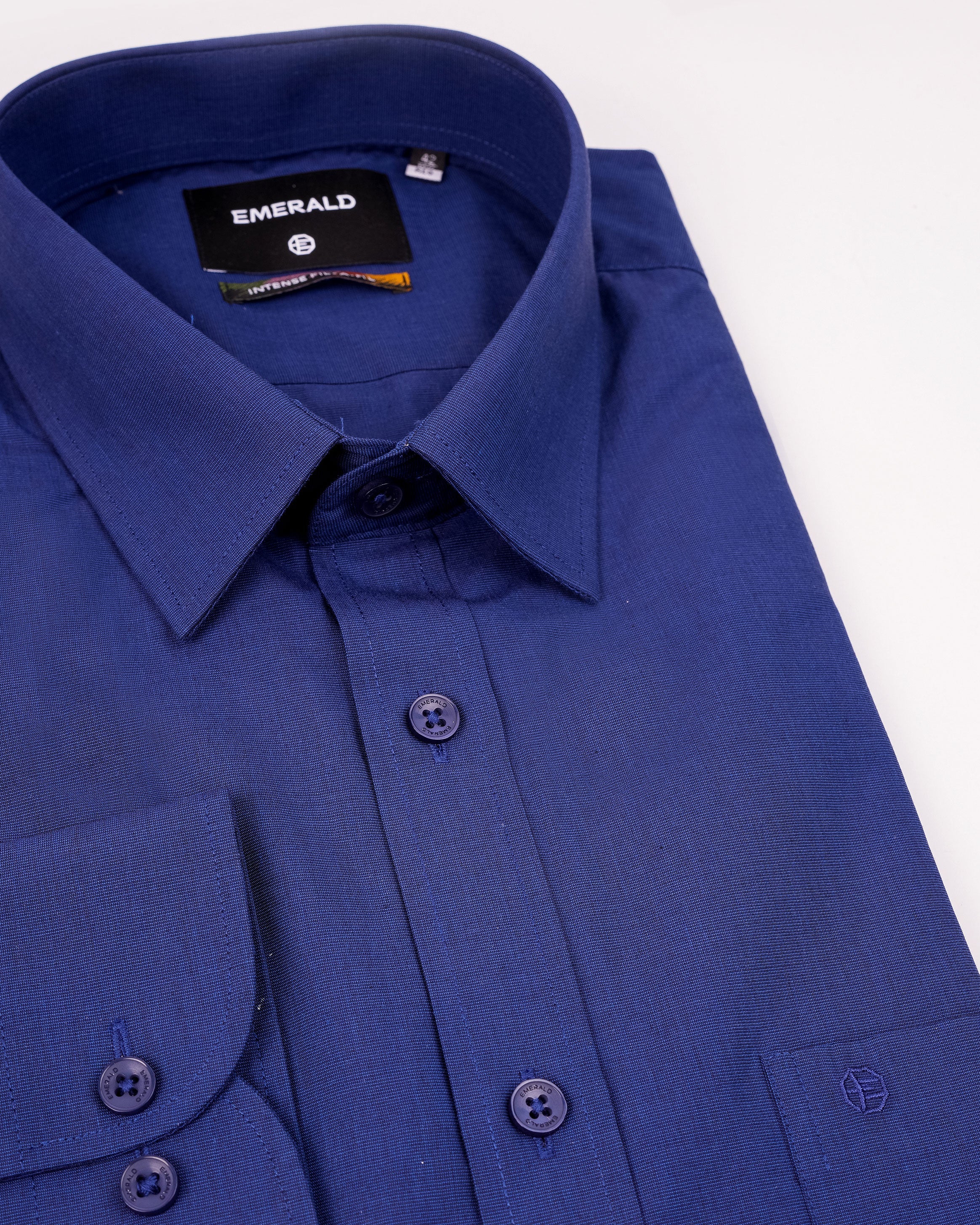 Emerald Formal Fil-A-Fil Regular Fit - Orion Blue