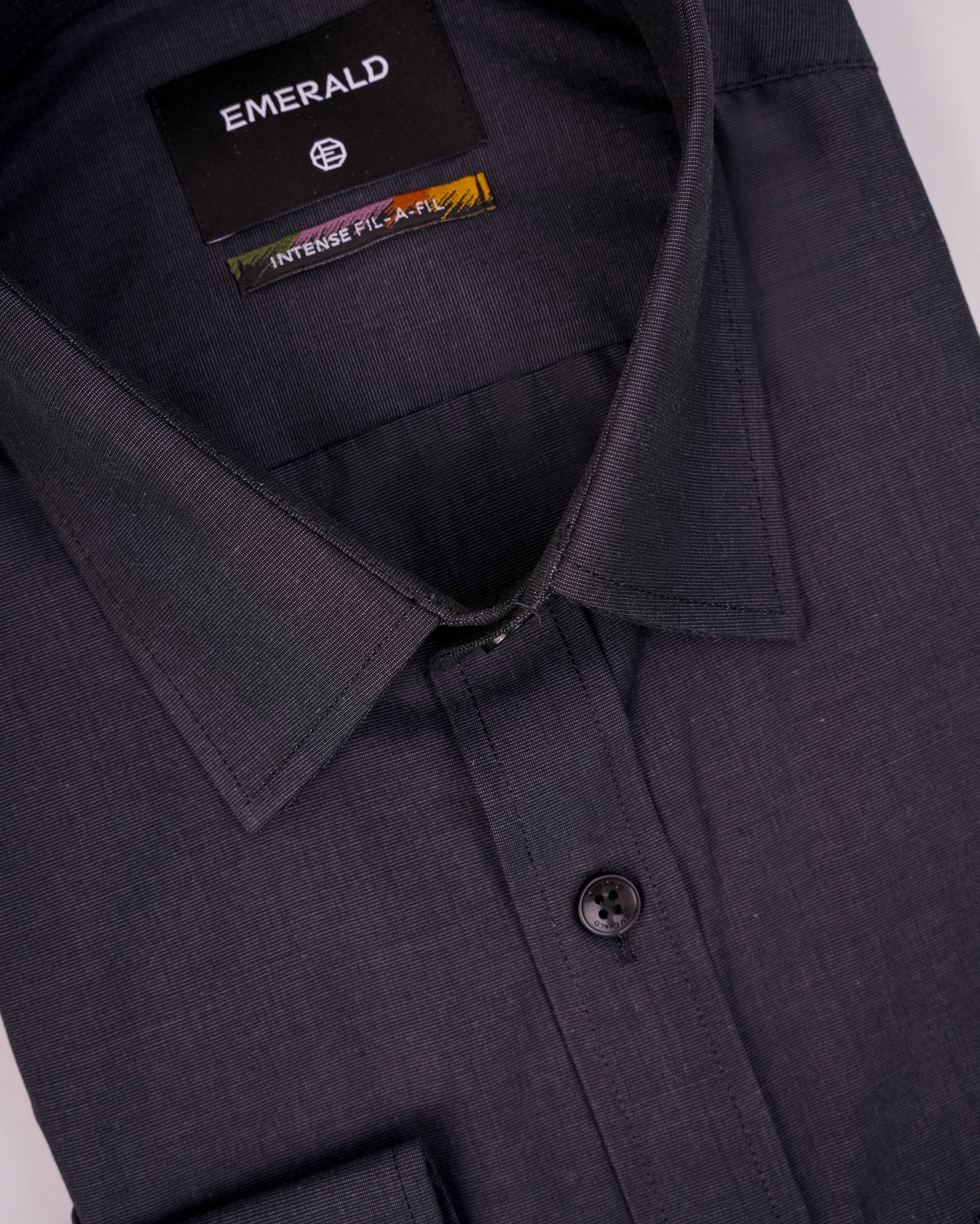 Emerald Formal Fil-A-Fil Regular Fit - Black