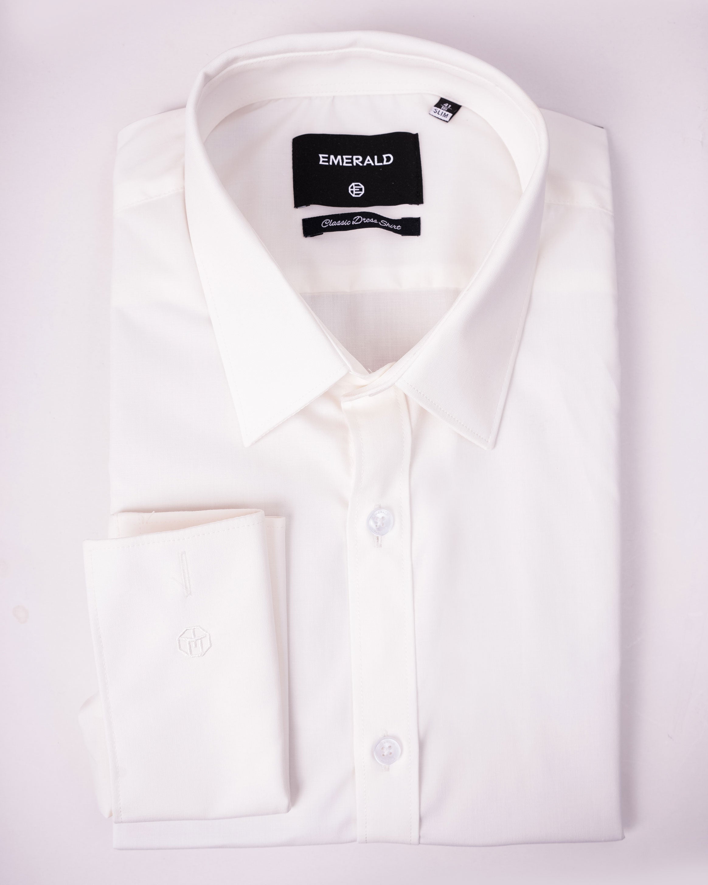 Emerald Formal Plain Slim Fit - Vanilla