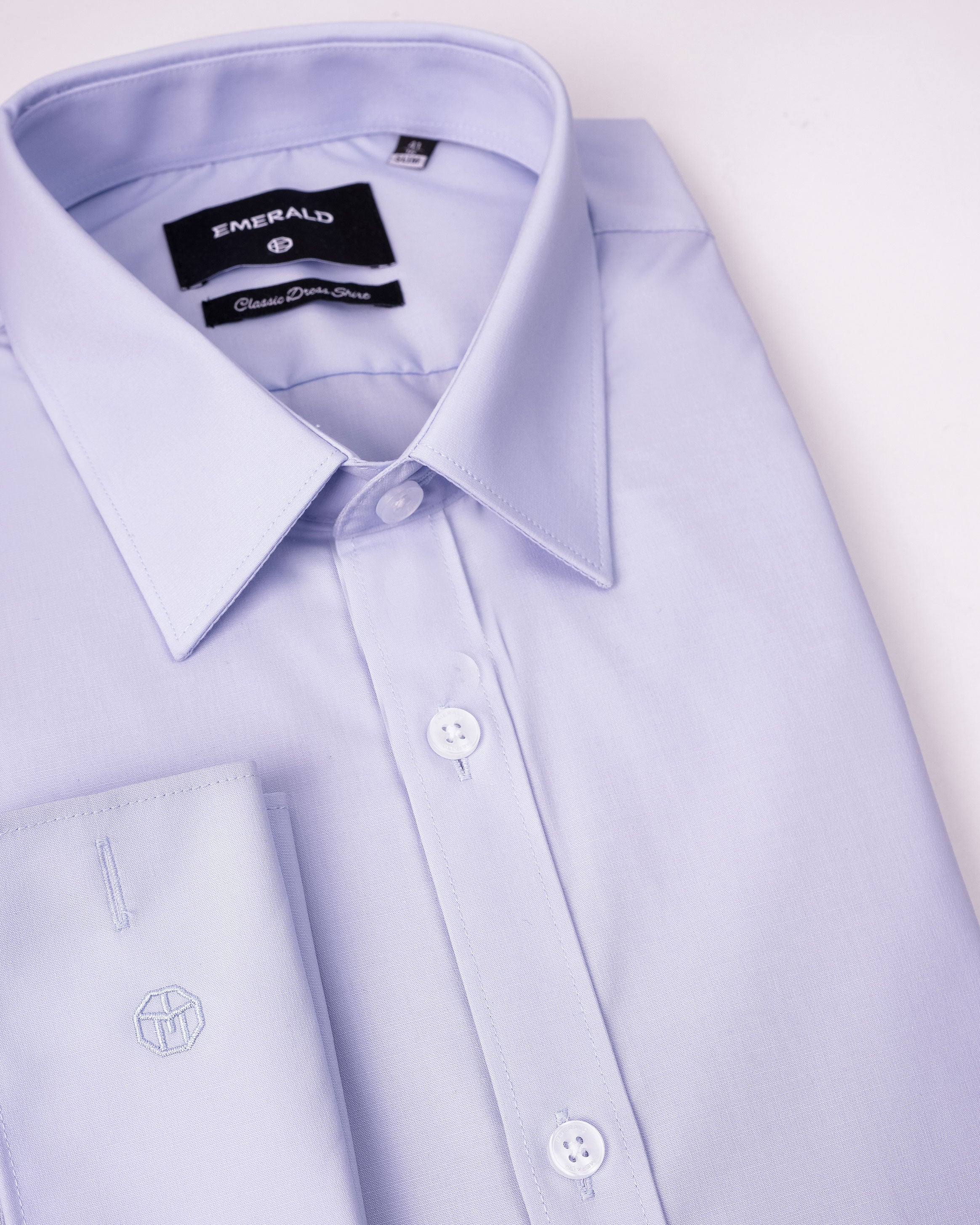 Emerald Formal Plain Slim Fit - Cashmere Blue