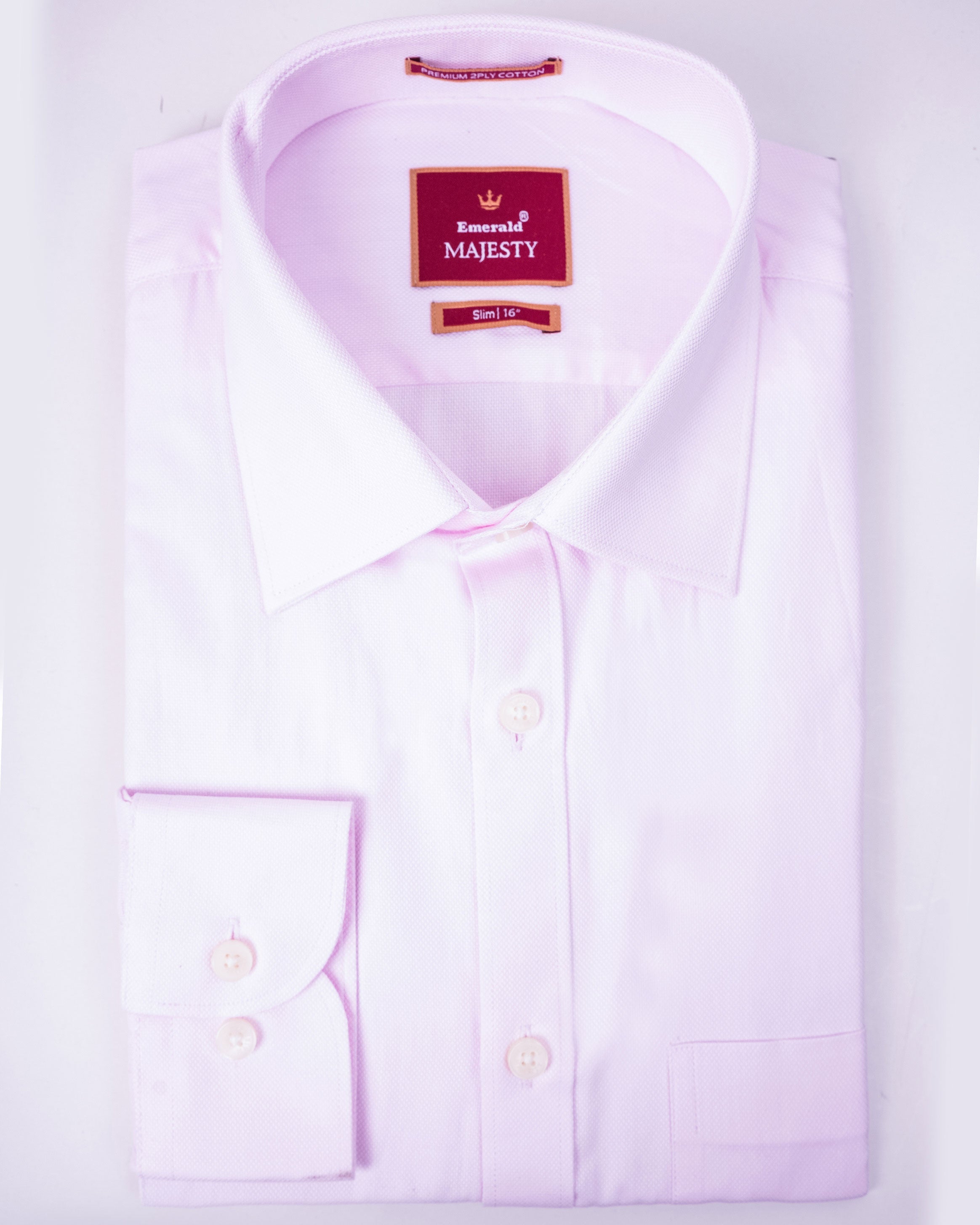 Emerald Majesty Plain Slim Fit - Veiled Rose