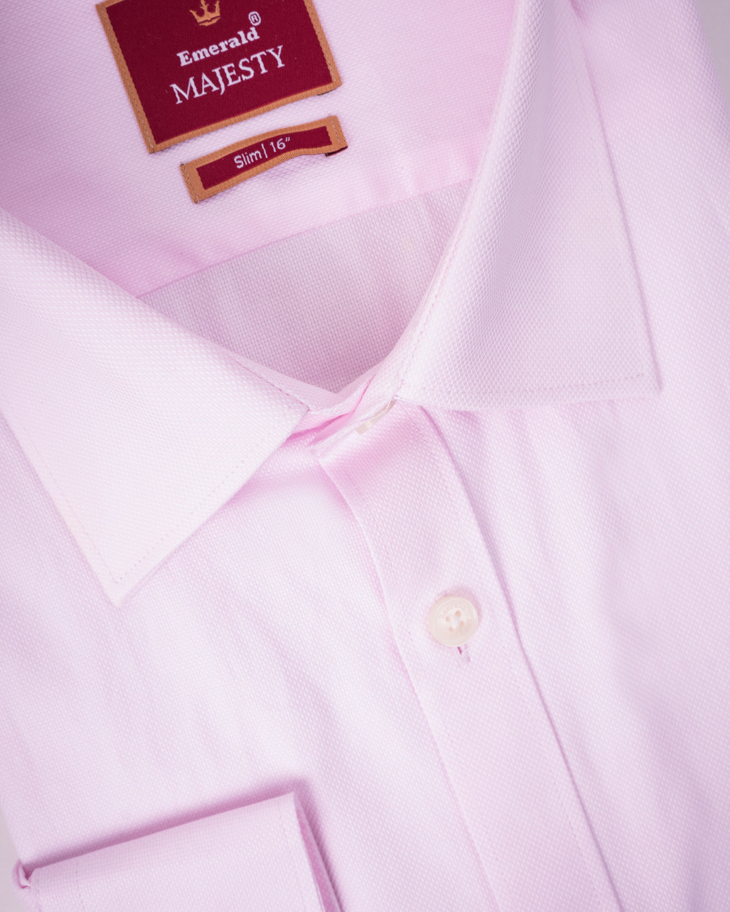 Emerald Majesty Plain Slim Fit - Veiled Rose